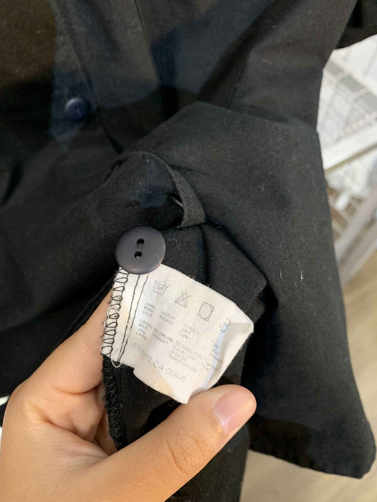 Esprit Vintage Esprit black linen shirt. Size US L / EU 52-54 / 3 - 10 Thumbnail