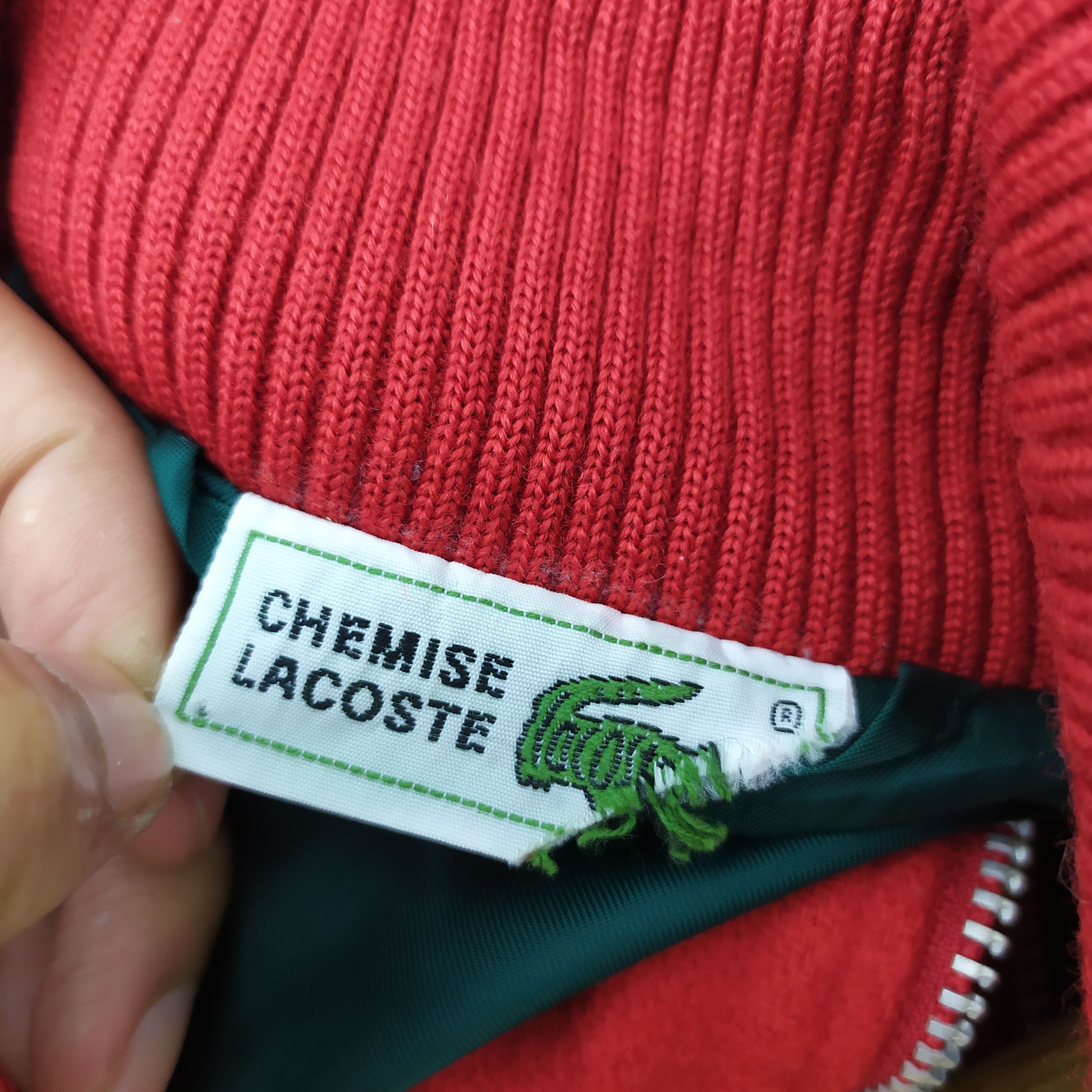 Lacoste LACOSTE RED COLOUR WOOL VARSITY JACKET Size US L / EU 52-54 / 3 - 8 Thumbnail