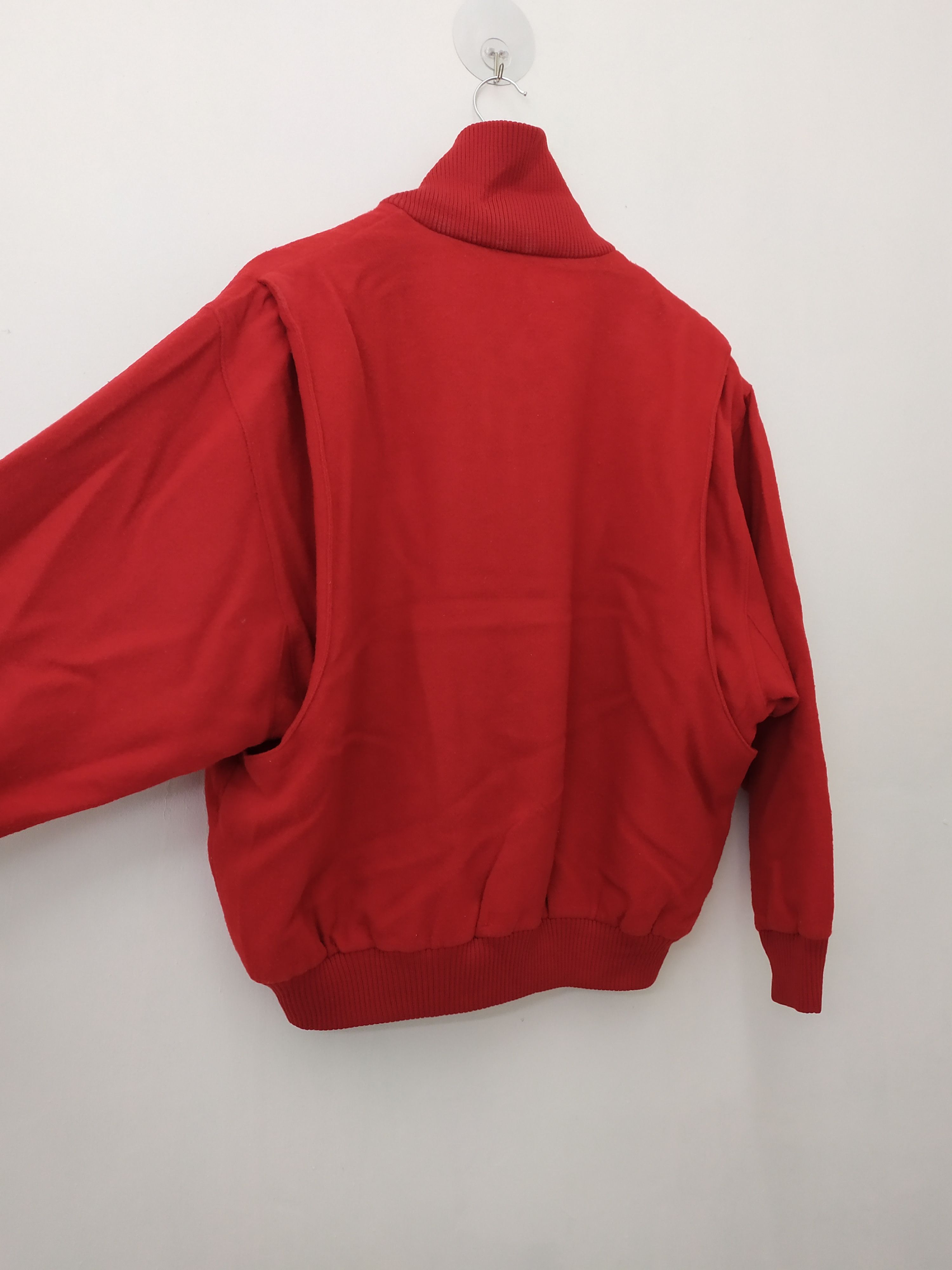 Lacoste LACOSTE RED COLOUR WOOL VARSITY JACKET Size US L / EU 52-54 / 3 - 4 Thumbnail