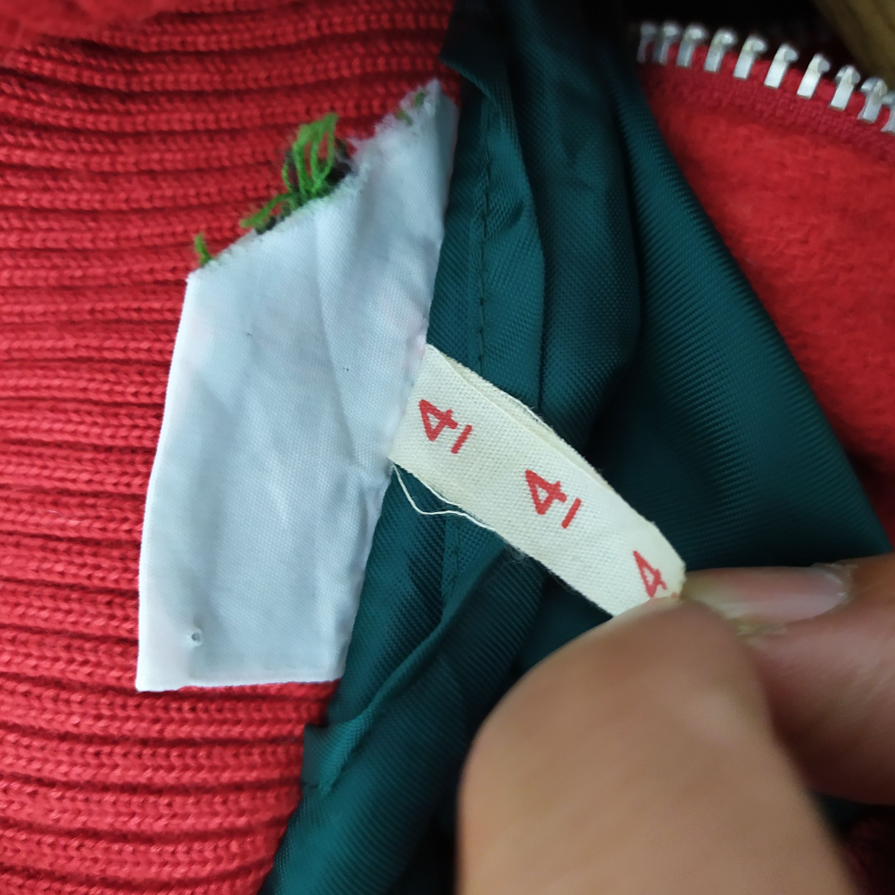 Lacoste LACOSTE RED COLOUR WOOL VARSITY JACKET Size US L / EU 52-54 / 3 - 7 Thumbnail