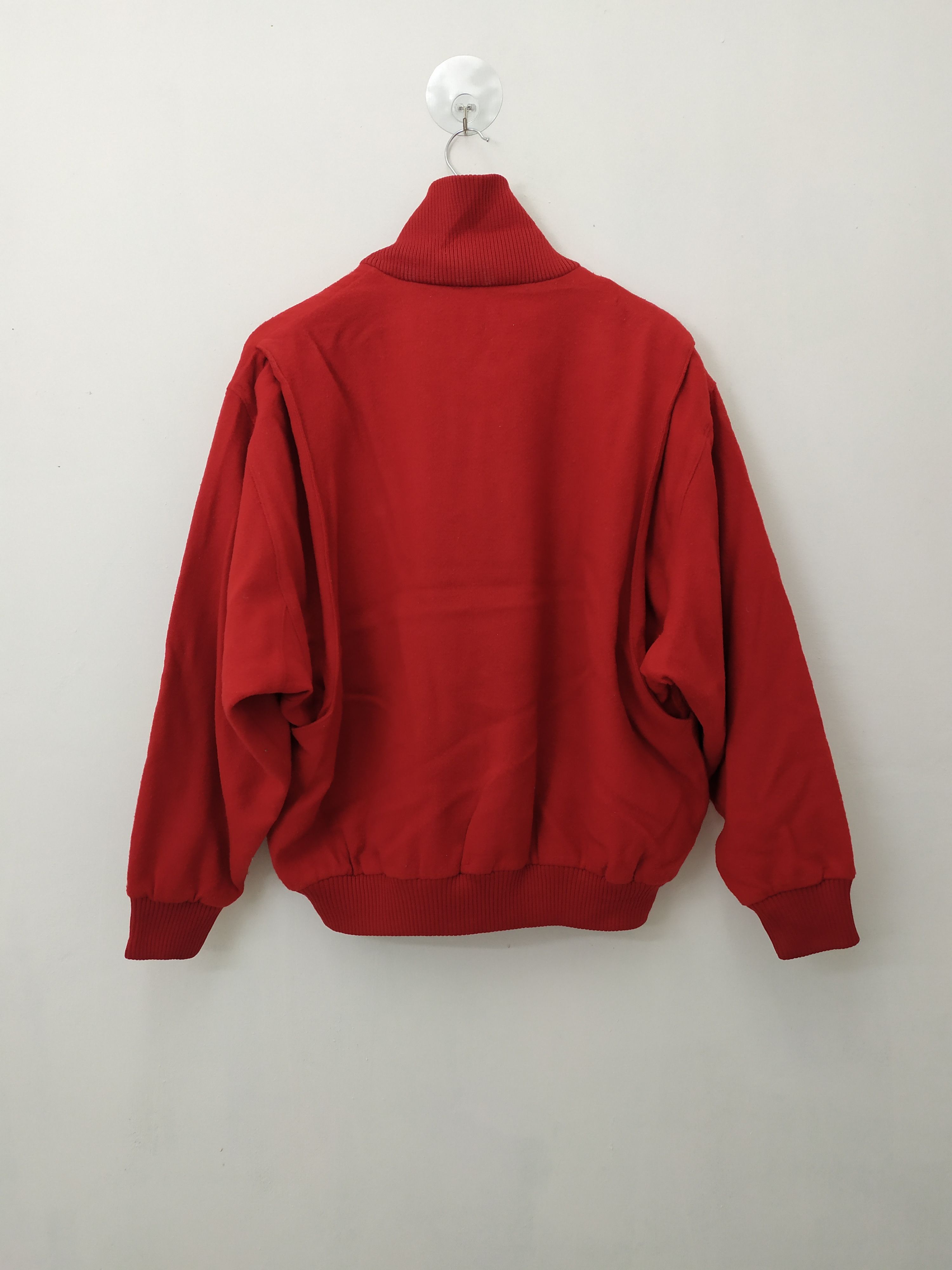 Lacoste LACOSTE RED COLOUR WOOL VARSITY JACKET Size US L / EU 52-54 / 3 - 5 Thumbnail