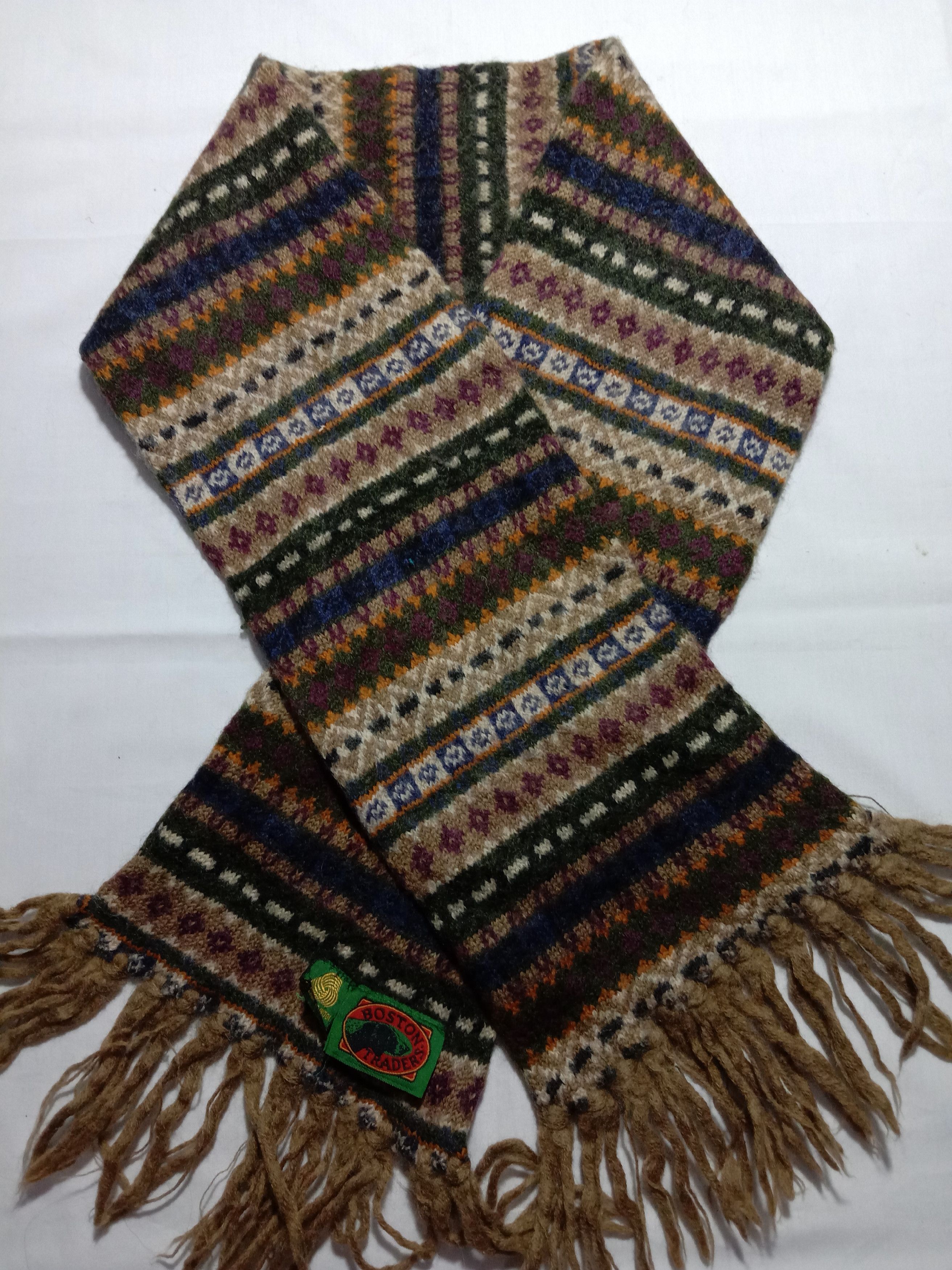 Boston Traders Boston Trader Wool Scarf Nice Design Size ONE SIZE - 2 Thumbnail