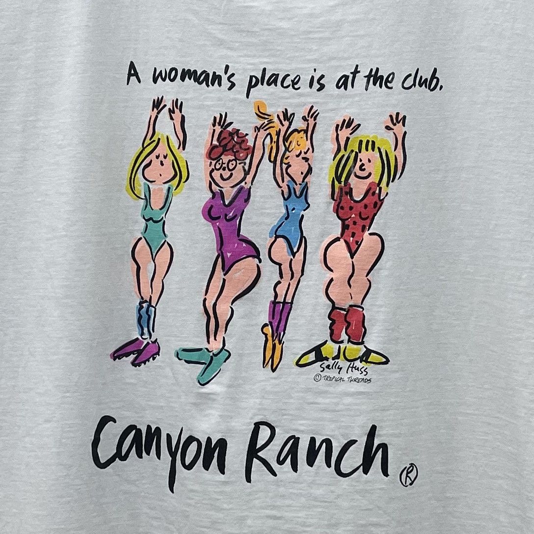 Vintage Vintage 90s Canyon Ranch A Woman's Place Is At The Club Size US XL / EU 56 / 4 - 2 Thumbnail
