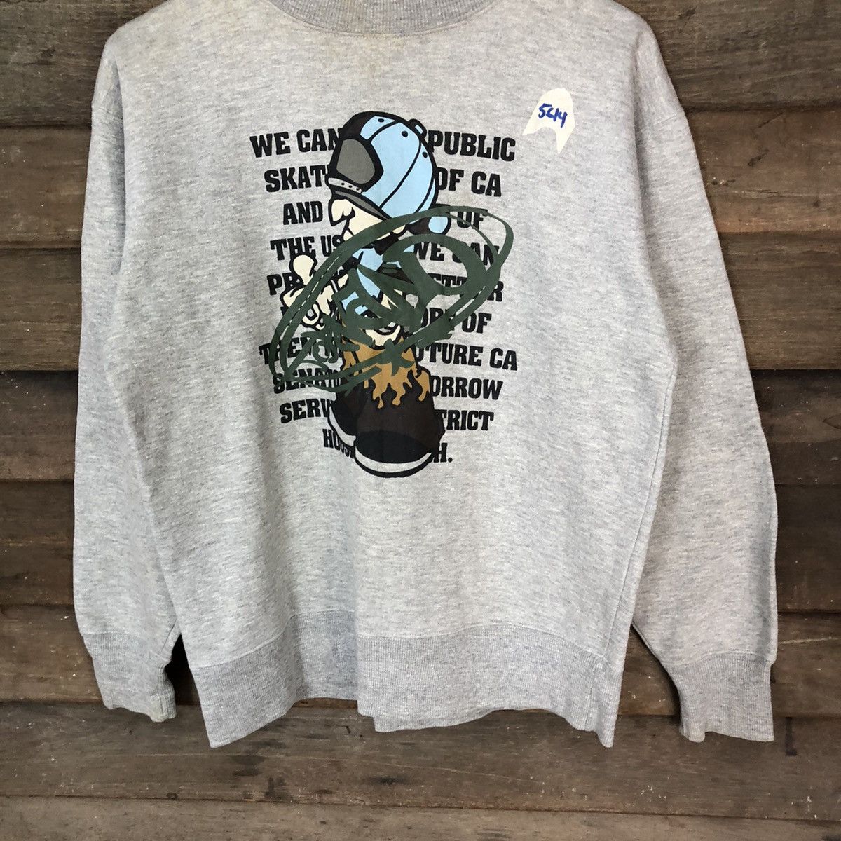 Chance The Rapper Oblo Design Skater rapper hip hop Grey Sweatshirt #5614 Size US M / EU 48-50 / 2 - 3 Thumbnail