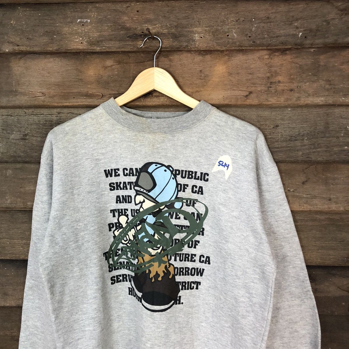 Chance The Rapper Oblo Design Skater rapper hip hop Grey Sweatshirt #5614 Size US M / EU 48-50 / 2 - 2 Thumbnail
