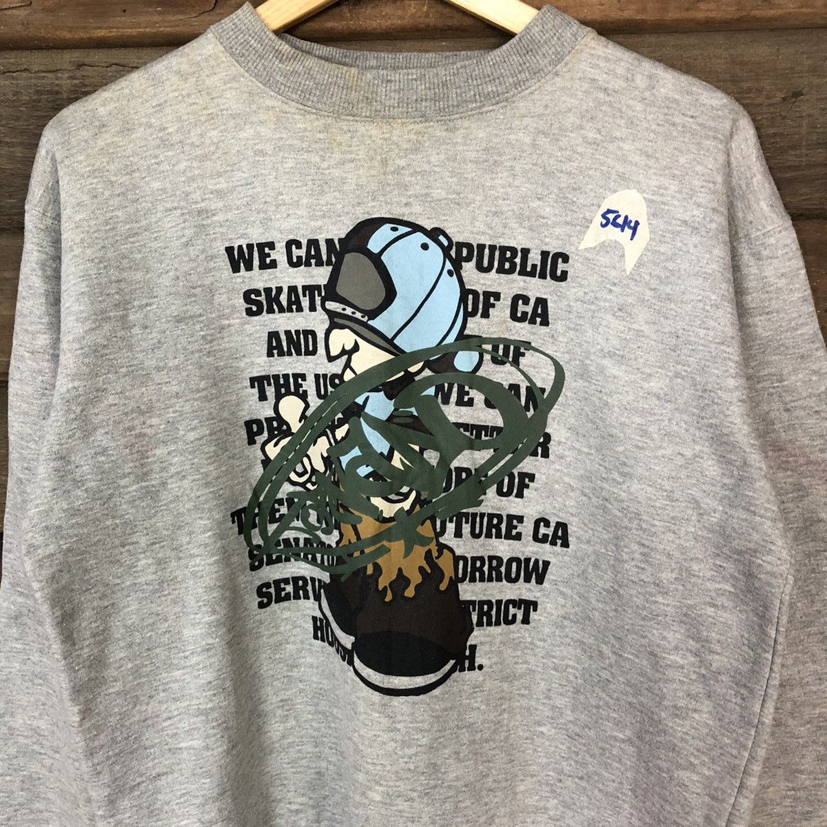 Chance The Rapper Oblo Design Skater rapper hip hop Grey Sweatshirt #5614 Size US M / EU 48-50 / 2 - 6 Thumbnail