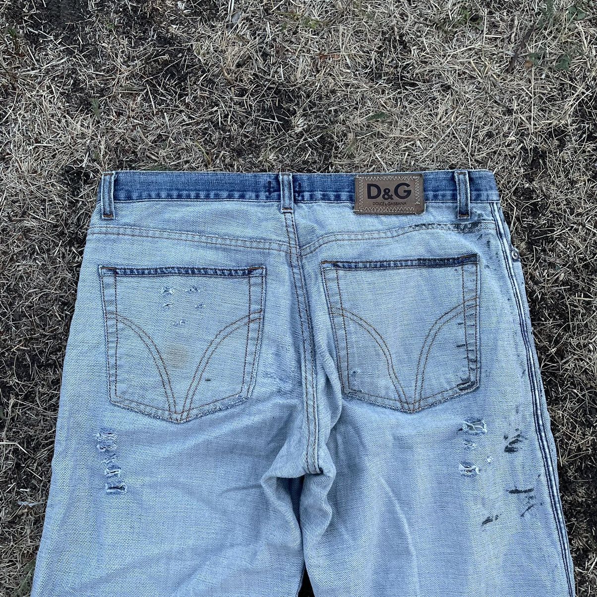 Dolce & Gabbana Dolce Gabbana Jeans Painted Thrashed Distress Jeans 90s Size US 34 / EU 50 - 5 Thumbnail