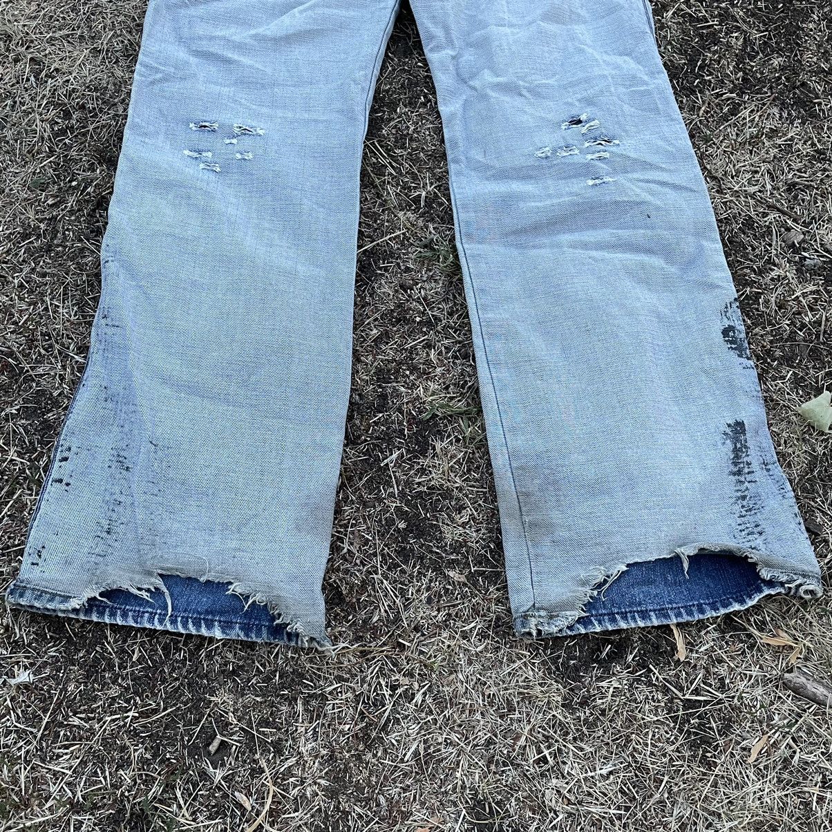 Dolce & Gabbana Dolce Gabbana Jeans Painted Thrashed Distress Jeans 90s Size US 34 / EU 50 - 3 Thumbnail