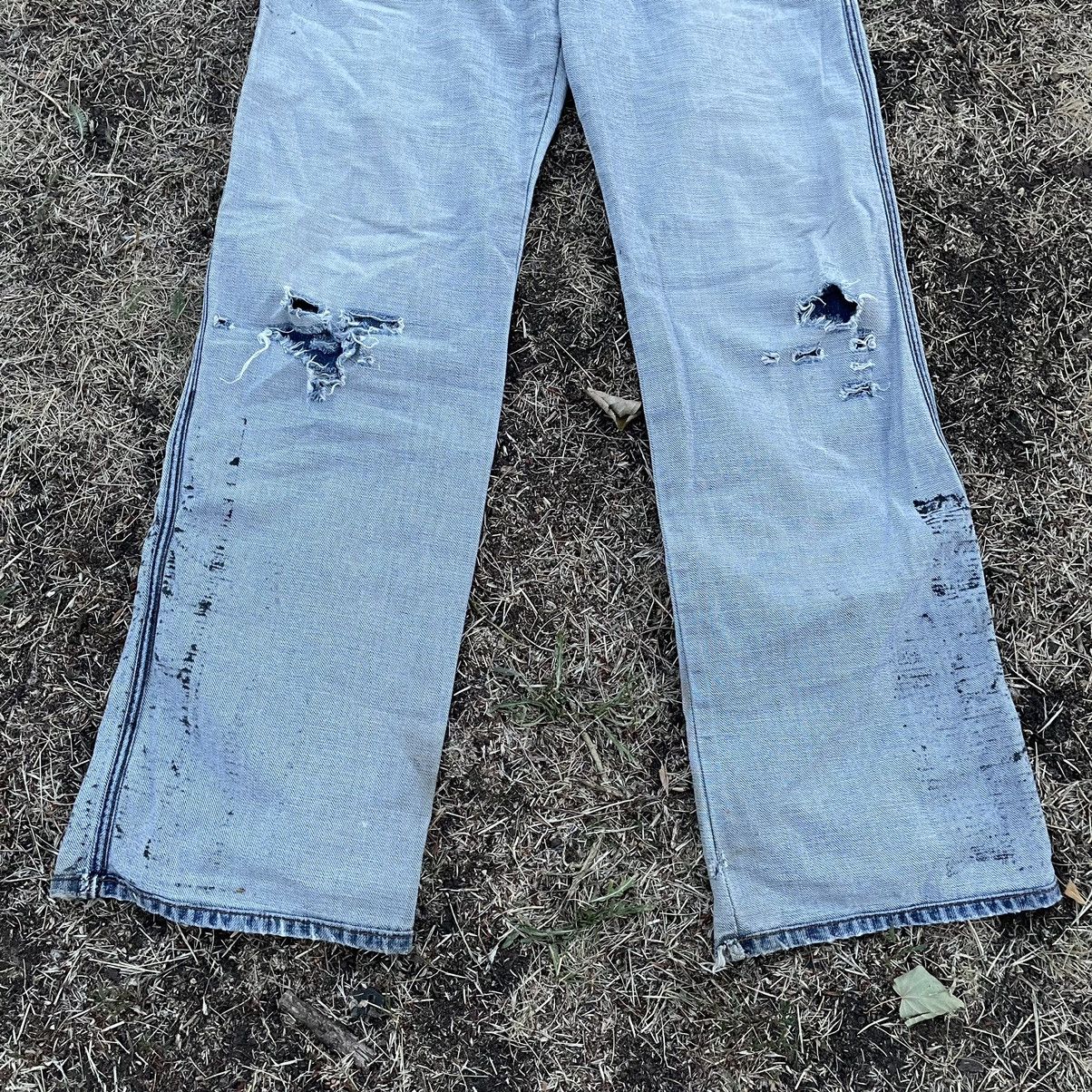 Dolce & Gabbana Dolce Gabbana Jeans Painted Thrashed Distress Jeans 90s Size US 34 / EU 50 - 8 Thumbnail