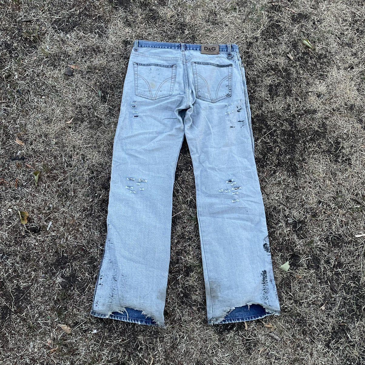 Dolce & Gabbana Dolce Gabbana Jeans Painted Thrashed Distress Jeans 90s Size US 34 / EU 50 - 2 Thumbnail