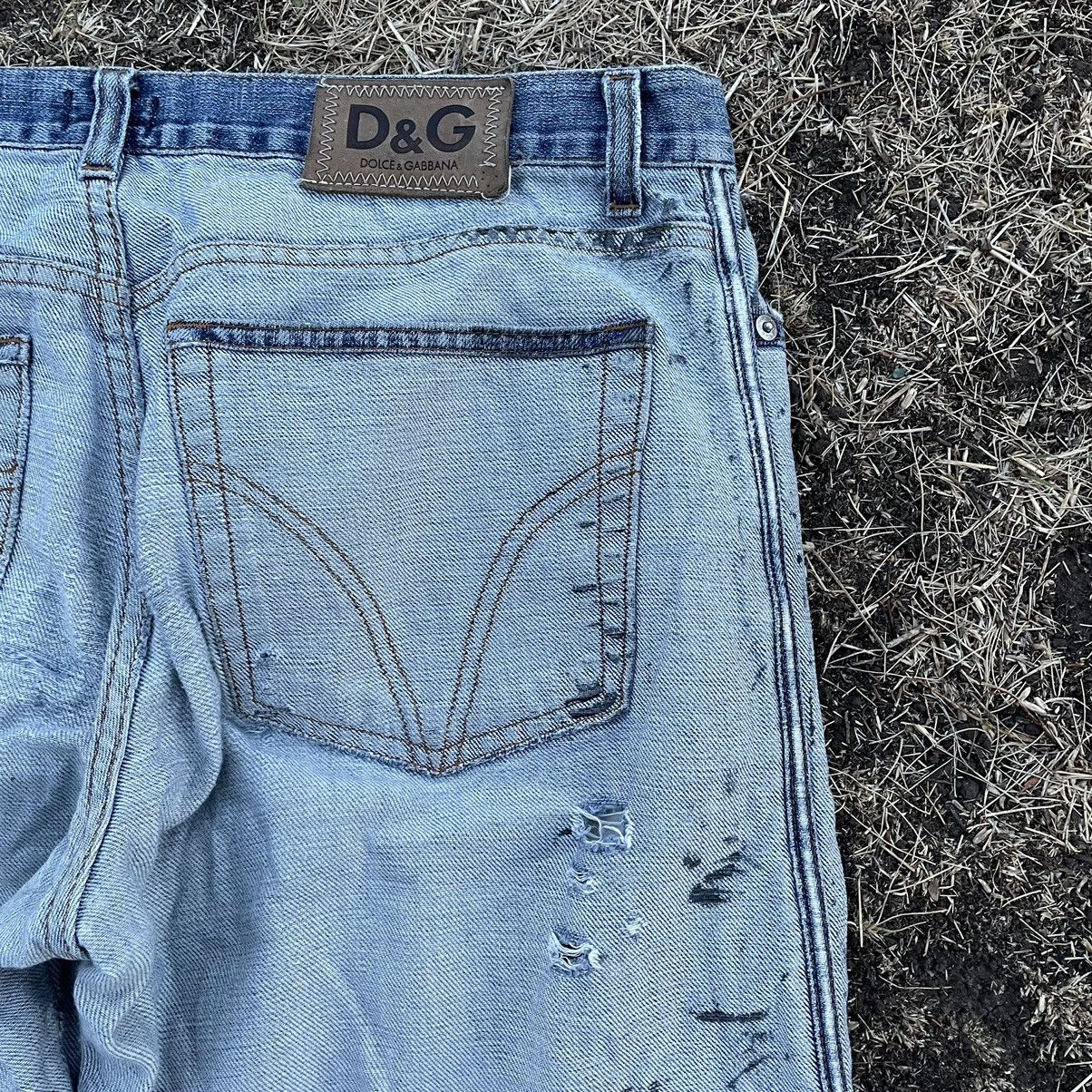 Dolce & Gabbana Dolce Gabbana Jeans Painted Thrashed Distress Jeans 90s Size US 34 / EU 50 - 6 Thumbnail
