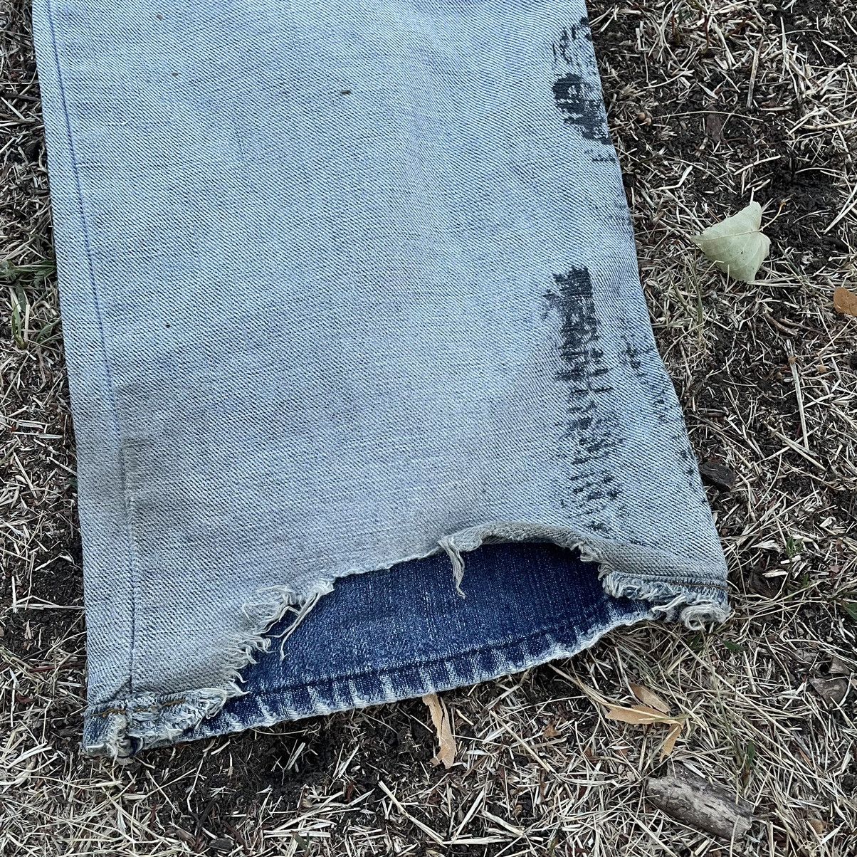 Dolce & Gabbana Dolce Gabbana Jeans Painted Thrashed Distress Jeans 90s Size US 34 / EU 50 - 7 Thumbnail