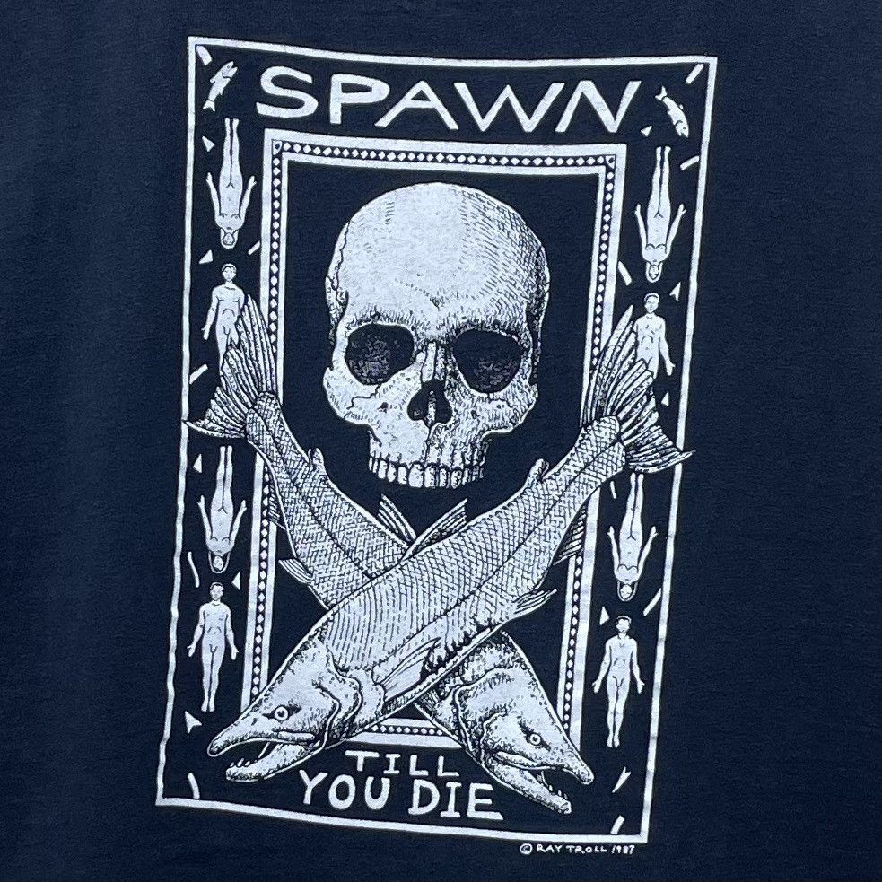 Vintage Vintage 80s Spawn Till You Die Size US XL / EU 56 / 4 - 2 Thumbnail