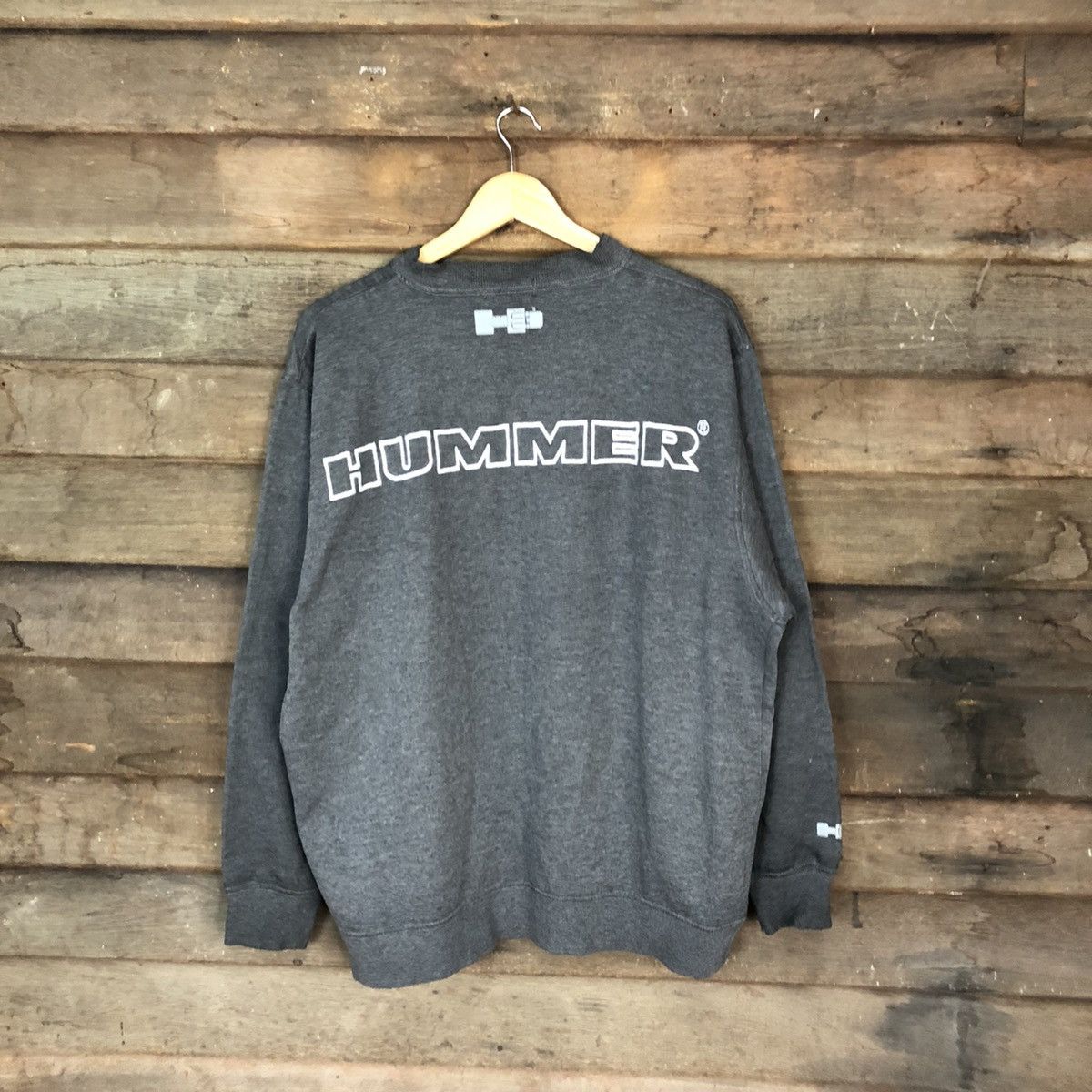 Chevrolet × Vintage Hummer big spell vintage Grey Sweatshirt #5607 Size US L / EU 52-54 / 3 - 1 Thumbnail