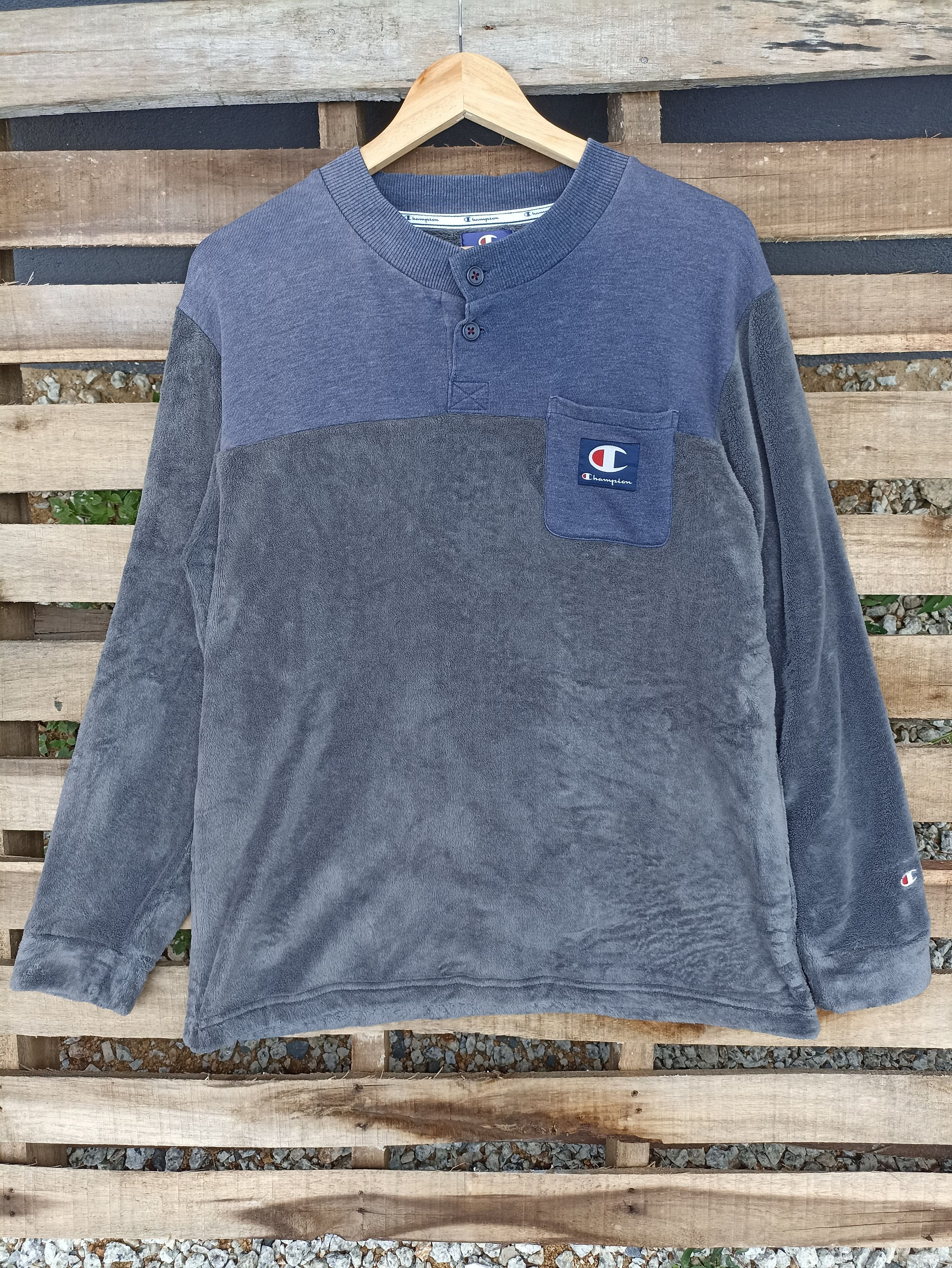 Champion × Vintage Vintage Champion Sun Faded Fleece Sweatshirt Size US L / EU 52-54 / 3 - 1 Thumbnail