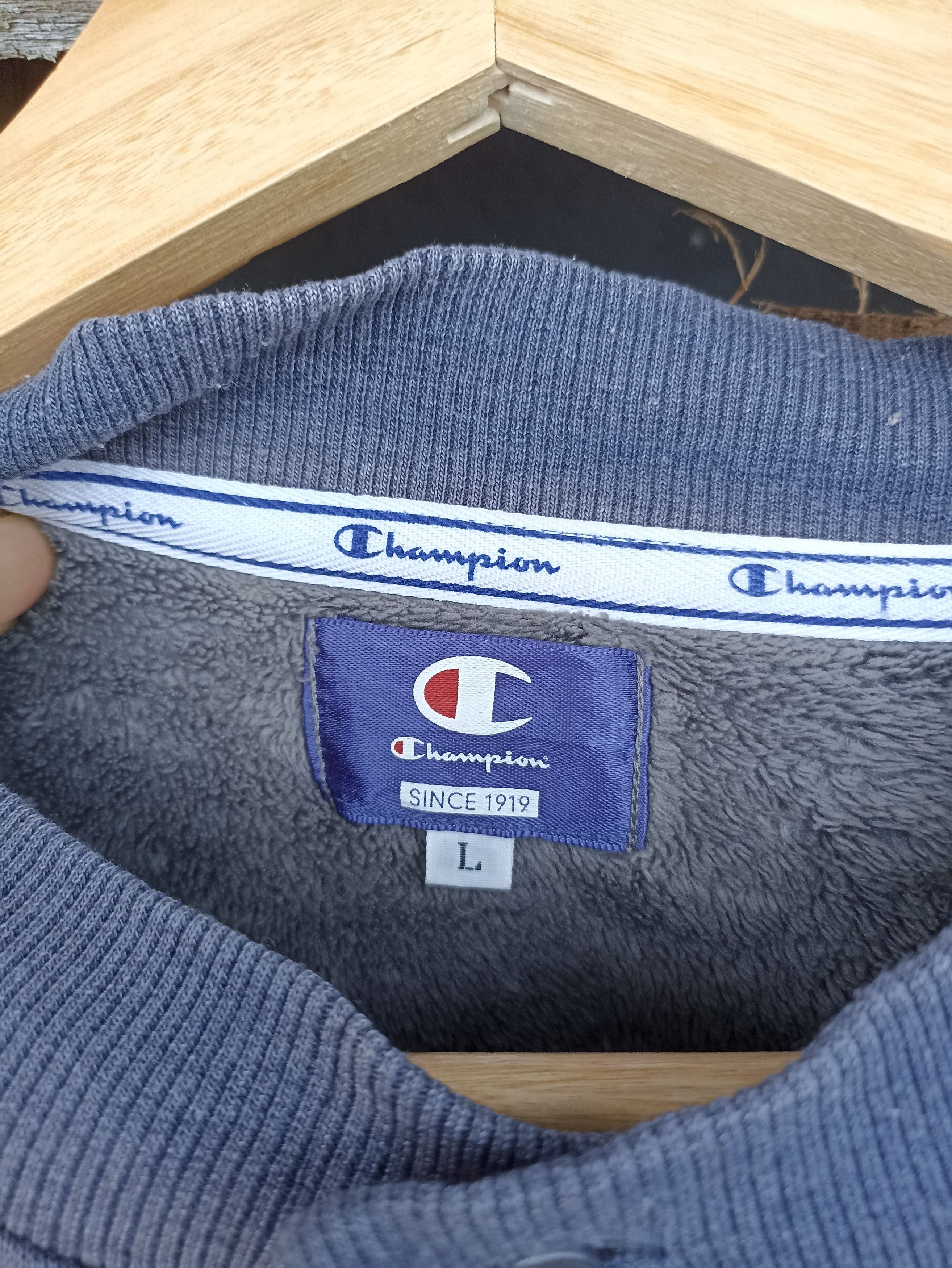 Champion × Vintage Vintage Champion Sun Faded Fleece Sweatshirt Size US L / EU 52-54 / 3 - 7 Thumbnail