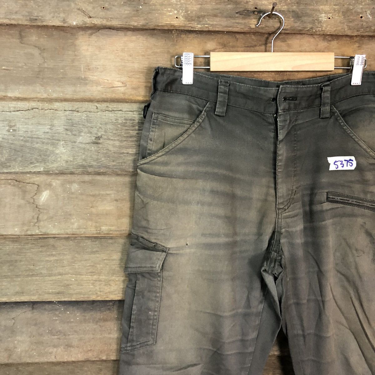 Japanese Brand DL Forecast Dark Brown faded Tactical Cargo Pants #5375 Size US 32 / EU 48 - 5 Thumbnail