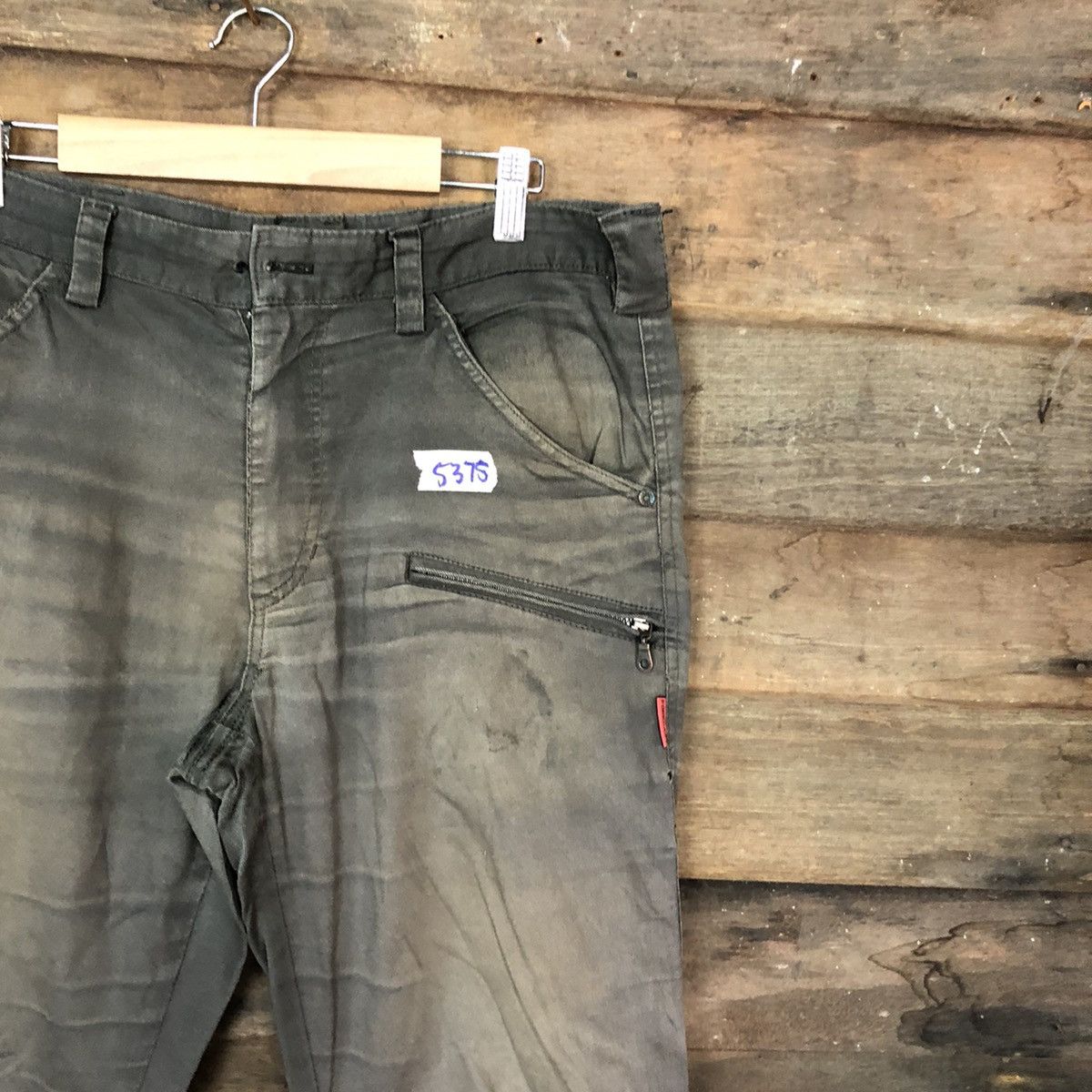 Japanese Brand DL Forecast Dark Brown faded Tactical Cargo Pants #5375 Size US 32 / EU 48 - 4 Thumbnail