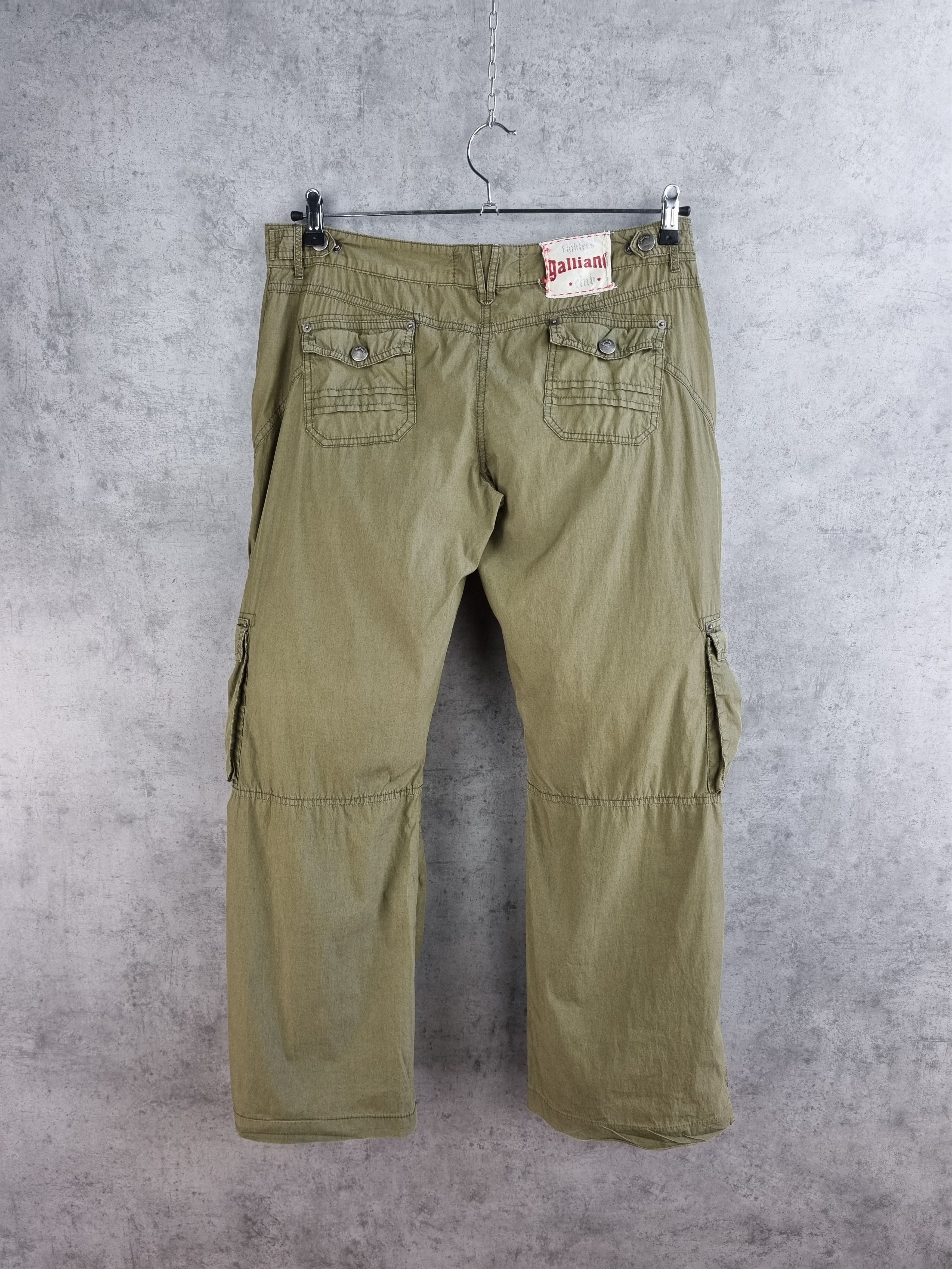 John Galliano Very rare JOHN GALLIANO Fighters Club Military Cargo Pants Size US 30 / EU 46 - 6 Thumbnail