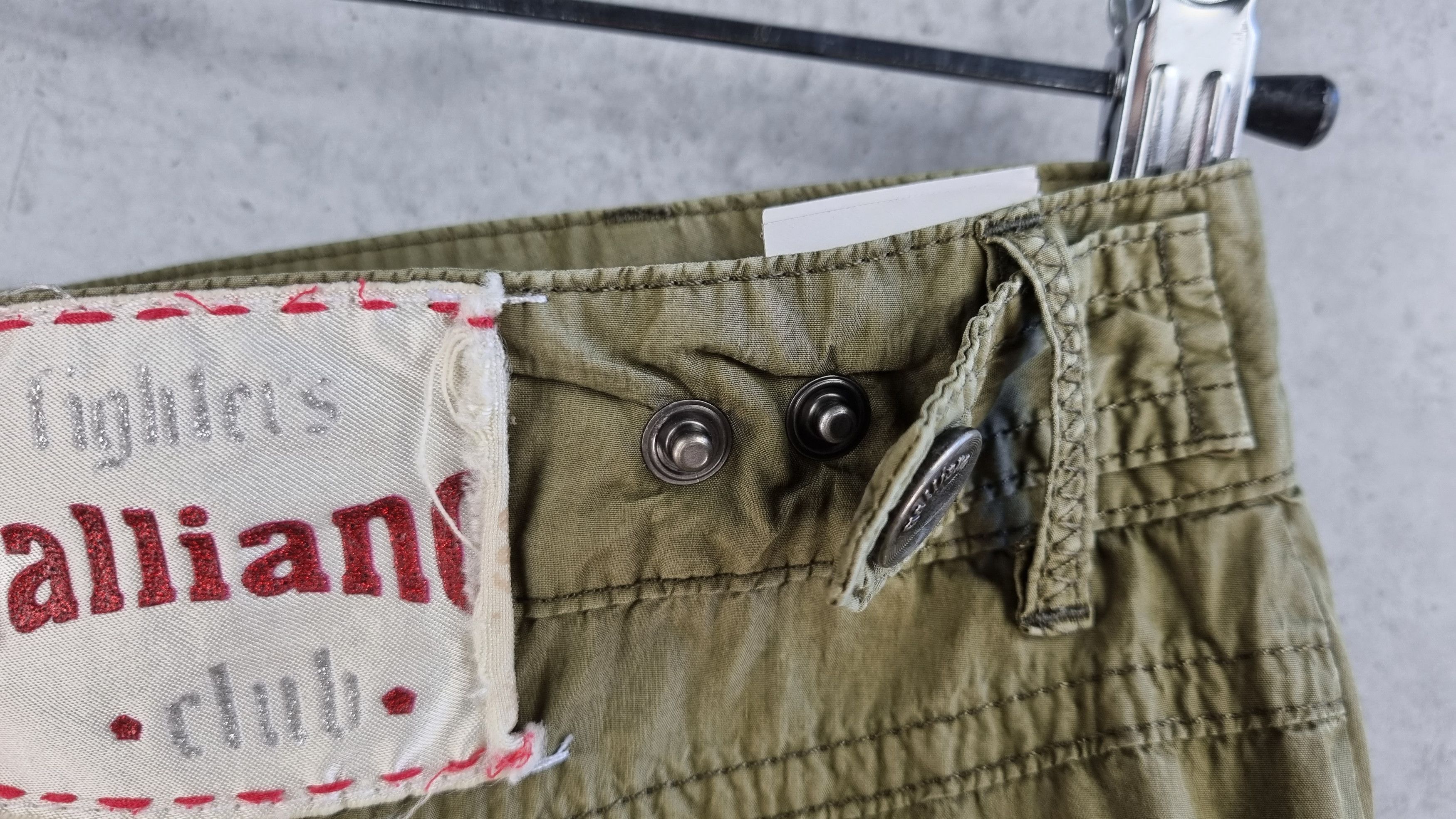 John Galliano Very rare JOHN GALLIANO Fighters Club Military Cargo Pants Size US 30 / EU 46 - 18 Thumbnail