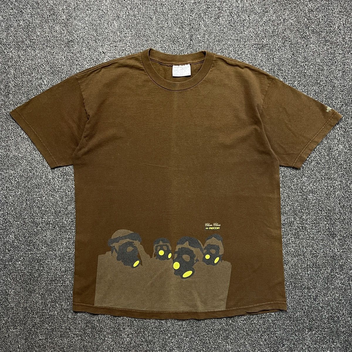 Image of Futura x Recon Futura 2000 Stash Vintage Recon Chem Class Sun Faded Tee in Brown, Men's (Size XL)