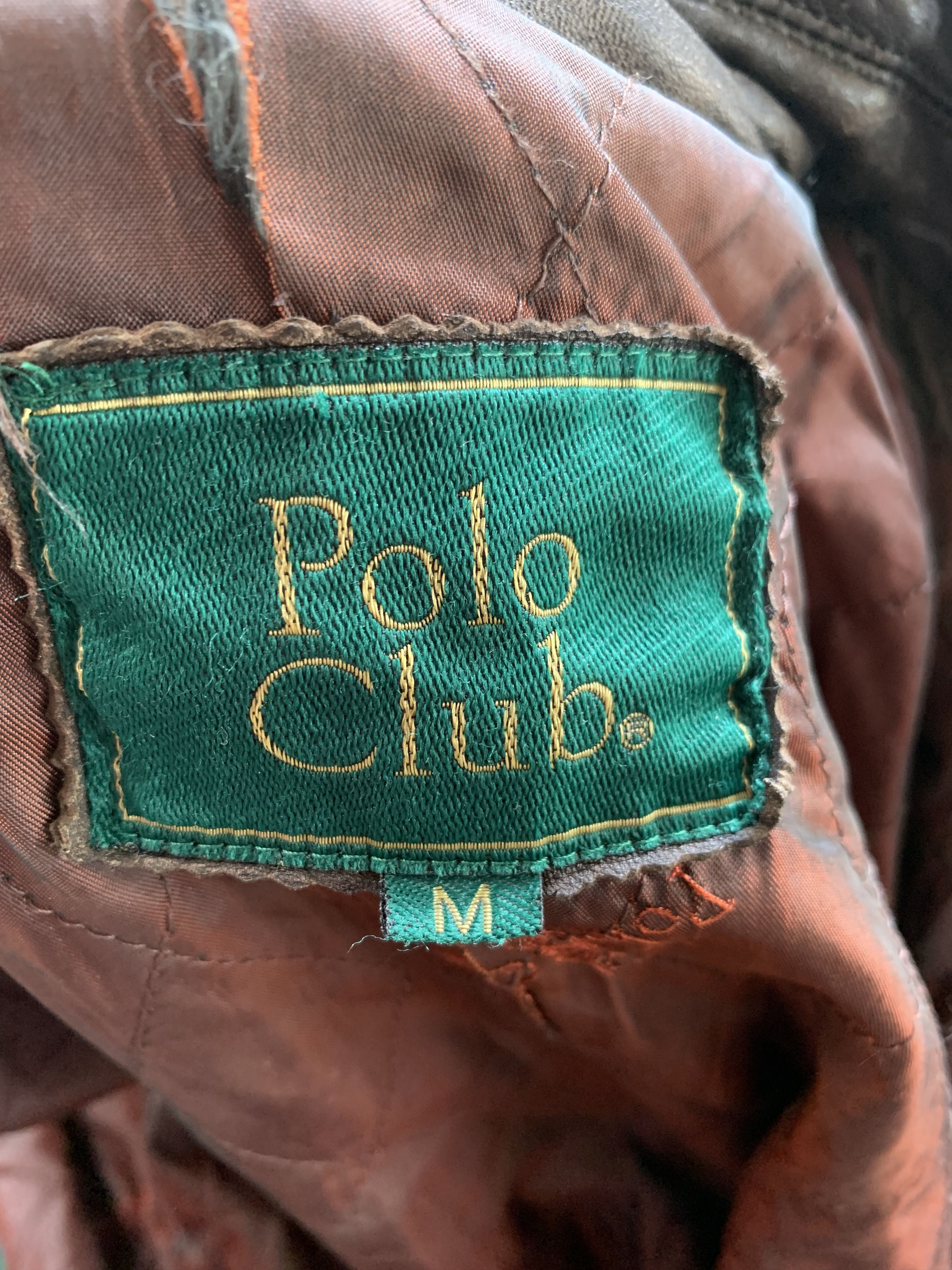 Polo Ralph Lauren × Vintage Vintage Polo Club Leather Jacket Size US M / EU 48-50 / 2 - 8 Thumbnail