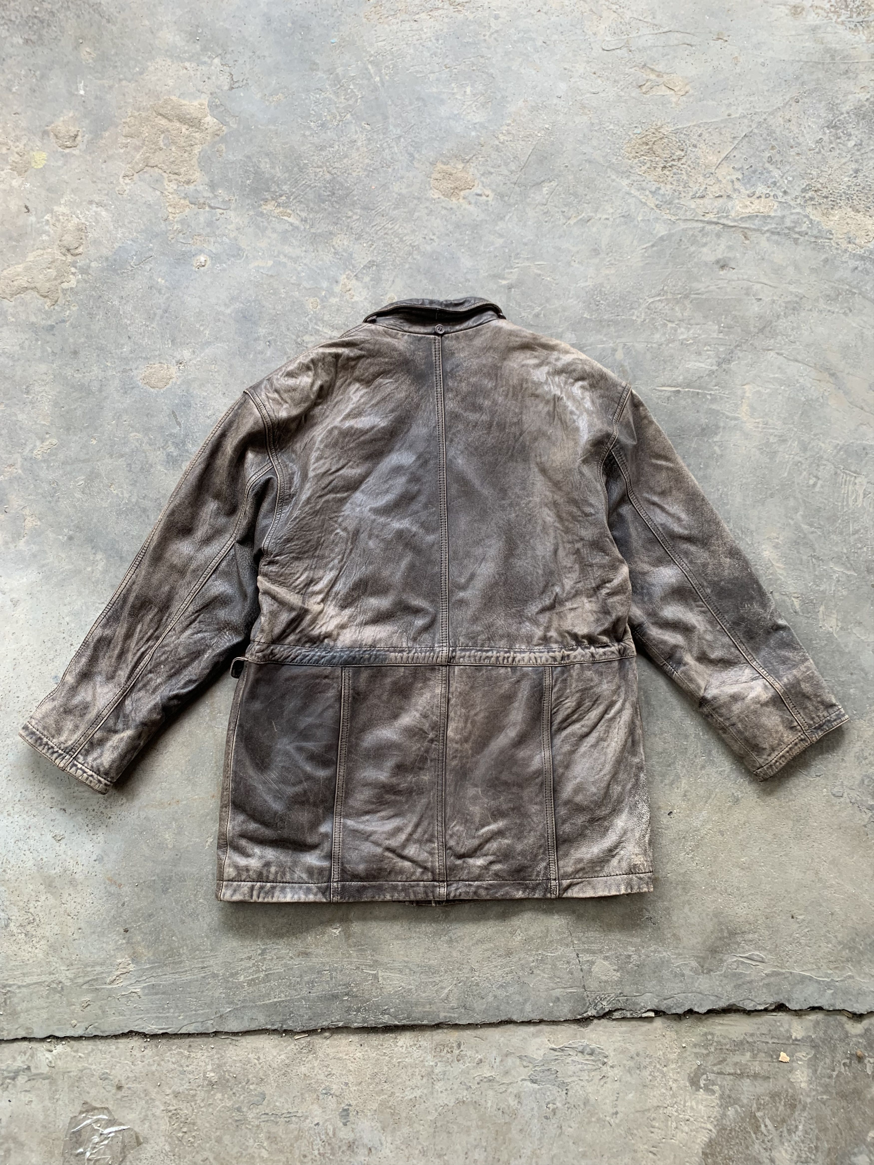 Polo Ralph Lauren × Vintage Vintage Polo Club Leather Jacket Size US M / EU 48-50 / 2 - 2 Thumbnail