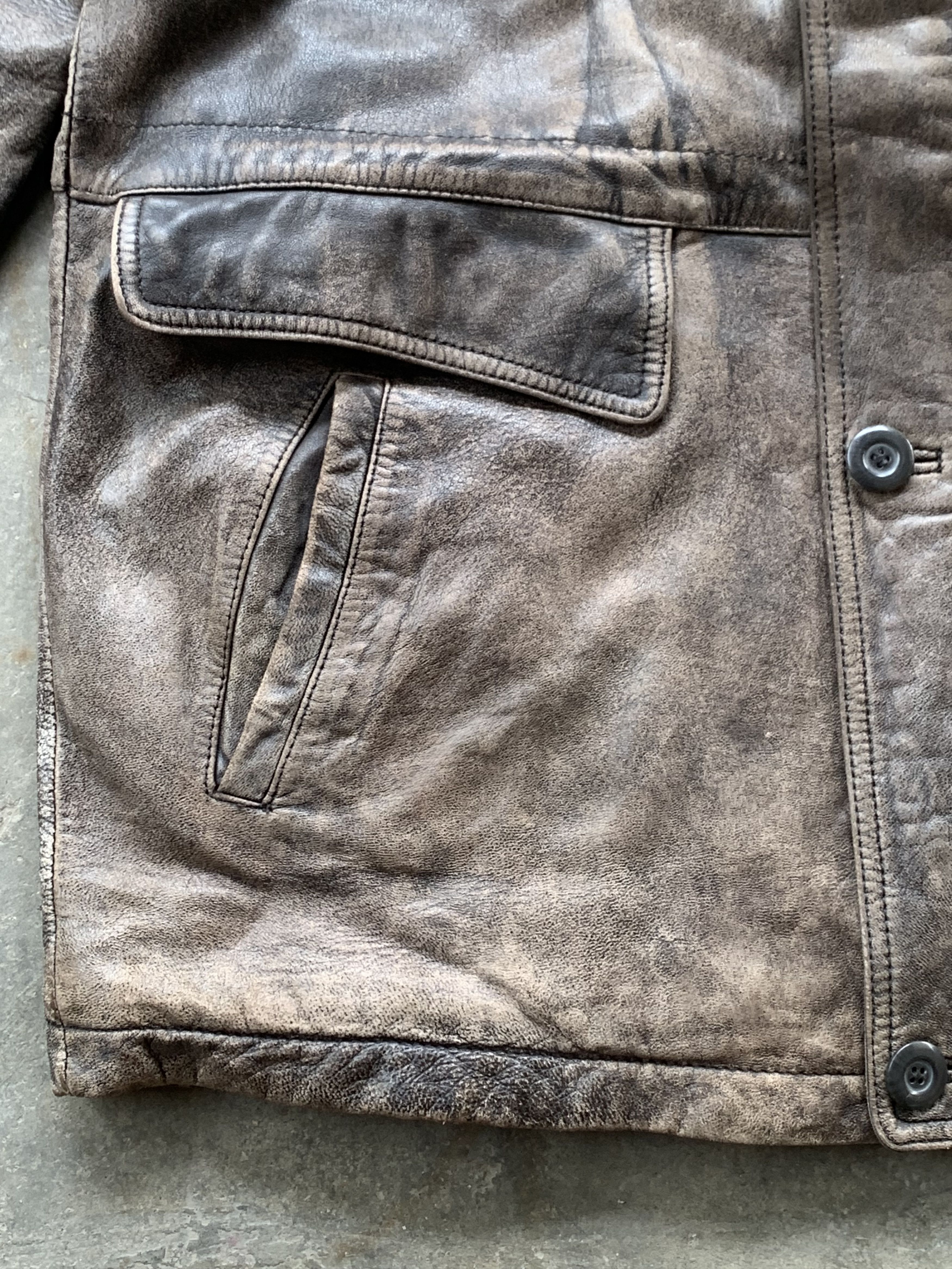 Polo Ralph Lauren × Vintage Vintage Polo Club Leather Jacket Size US M / EU 48-50 / 2 - 5 Thumbnail