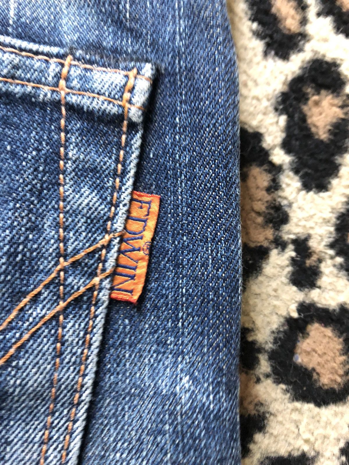 Edwin × Vintage VINTAGE SELVEDGE EDWIN 505zxx BUCKLE BACK DISTRESED GRUNGE Size US 29 - 13 Thumbnail