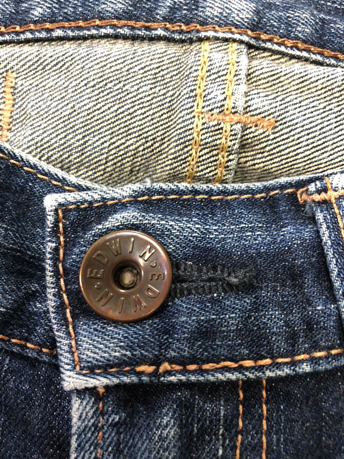 Edwin × Vintage VINTAGE SELVEDGE EDWIN 505zxx BUCKLE BACK DISTRESED GRUNGE Size US 29 - 5 Thumbnail