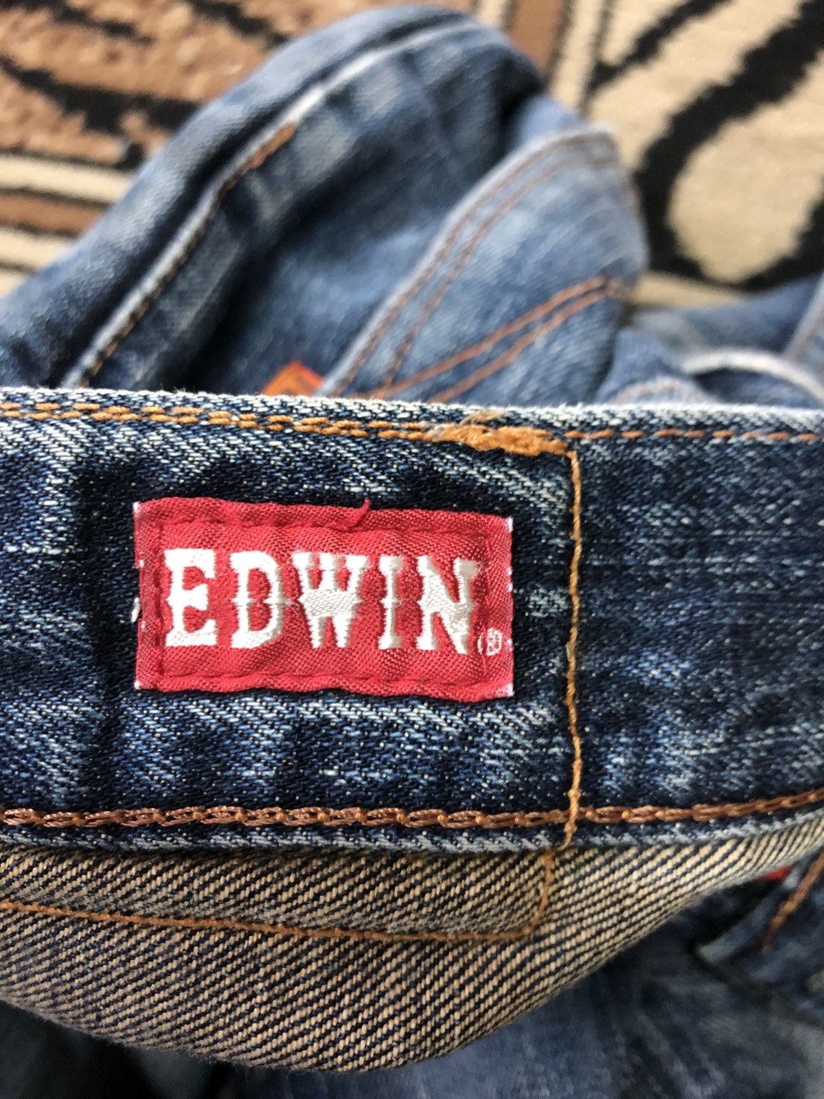 Edwin × Vintage VINTAGE SELVEDGE EDWIN 505zxx BUCKLE BACK DISTRESED GRUNGE Size US 29 - 8 Thumbnail