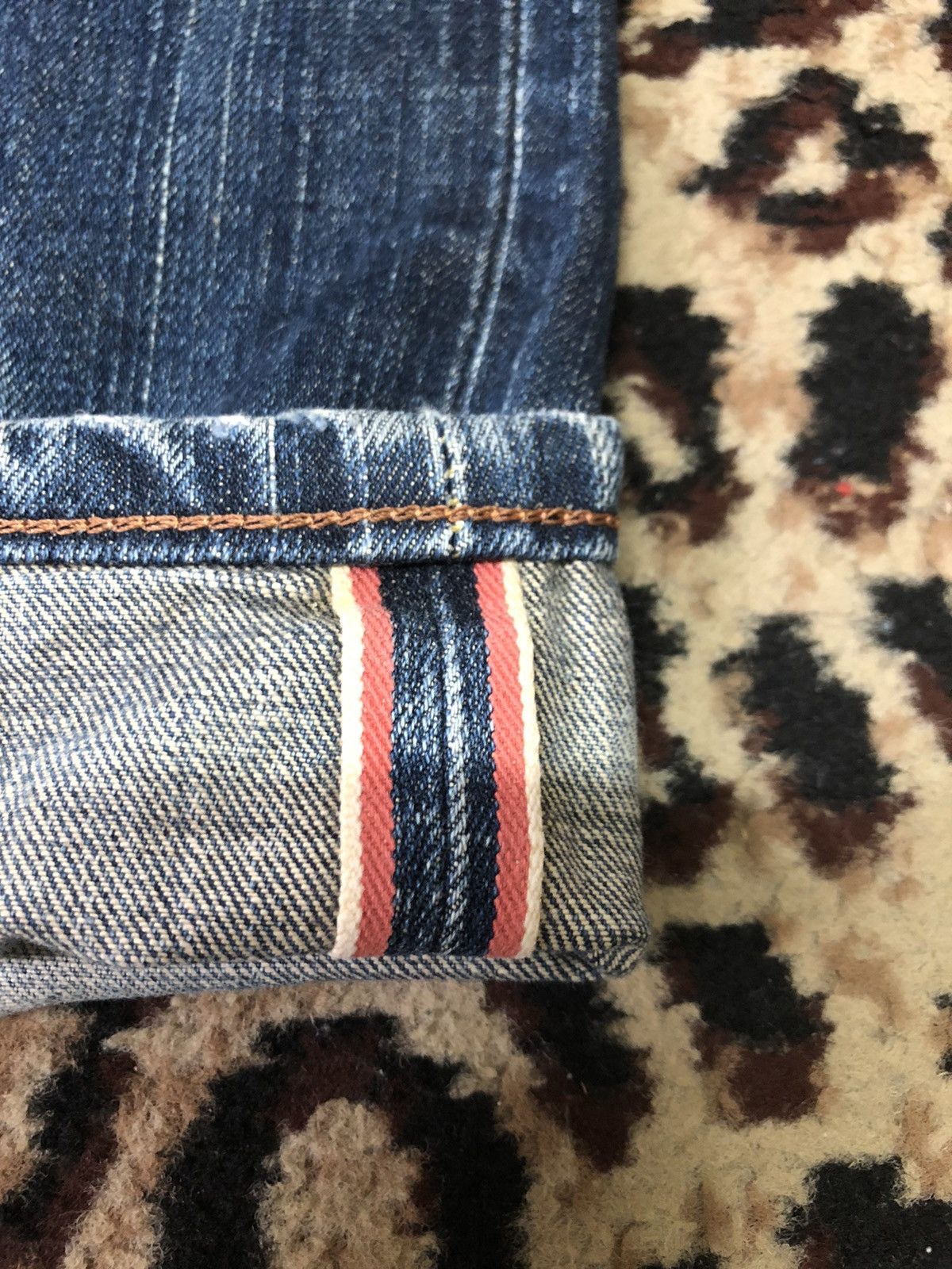 Edwin × Vintage VINTAGE SELVEDGE EDWIN 505zxx BUCKLE BACK DISTRESED GRUNGE Size US 29 - 3 Thumbnail
