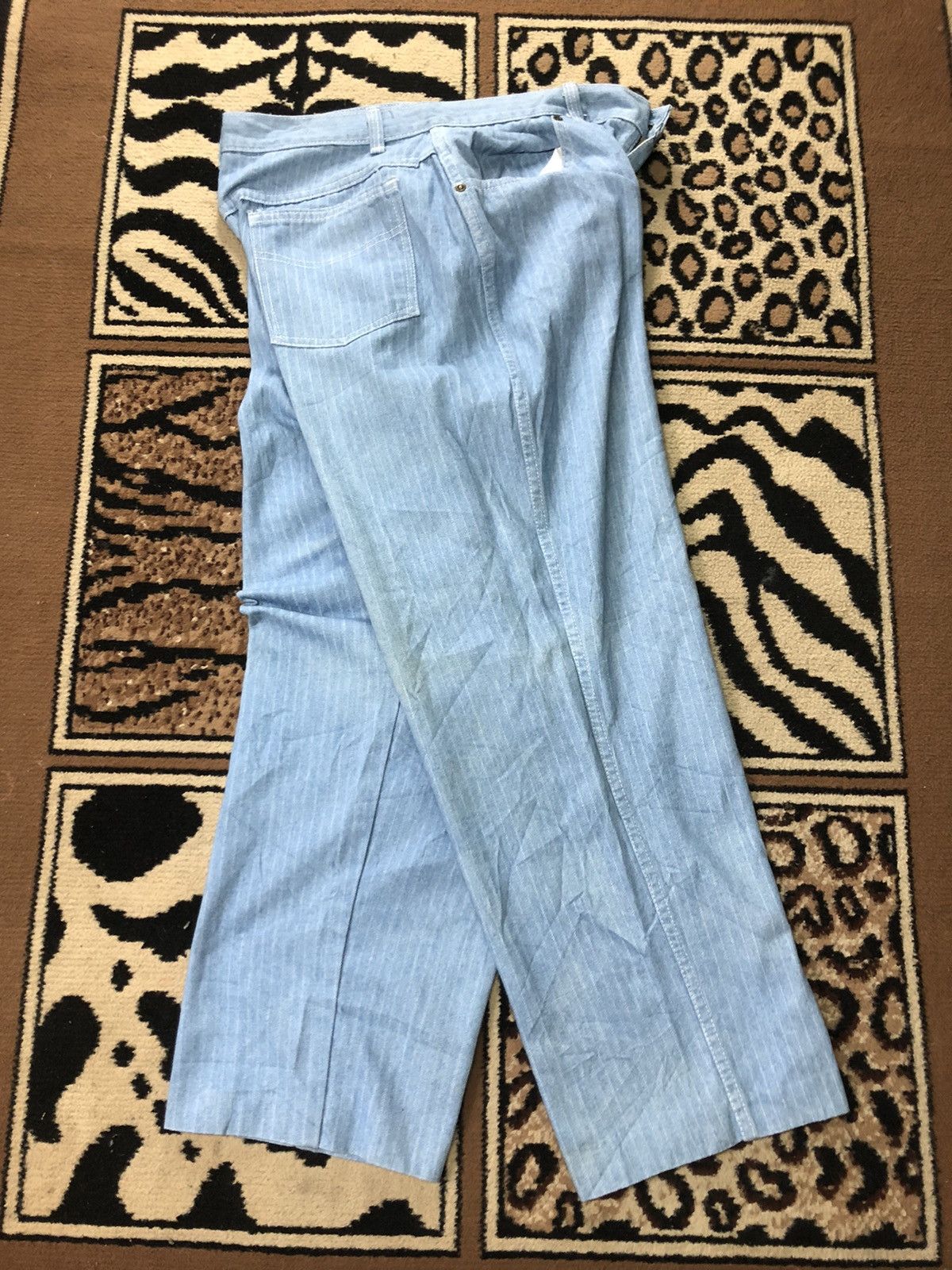 Vintage VINTAGE 80s CARRIAGE COURT STRIPE BAGGY DENIM MADE IN USA Size US 31 - 9 Thumbnail