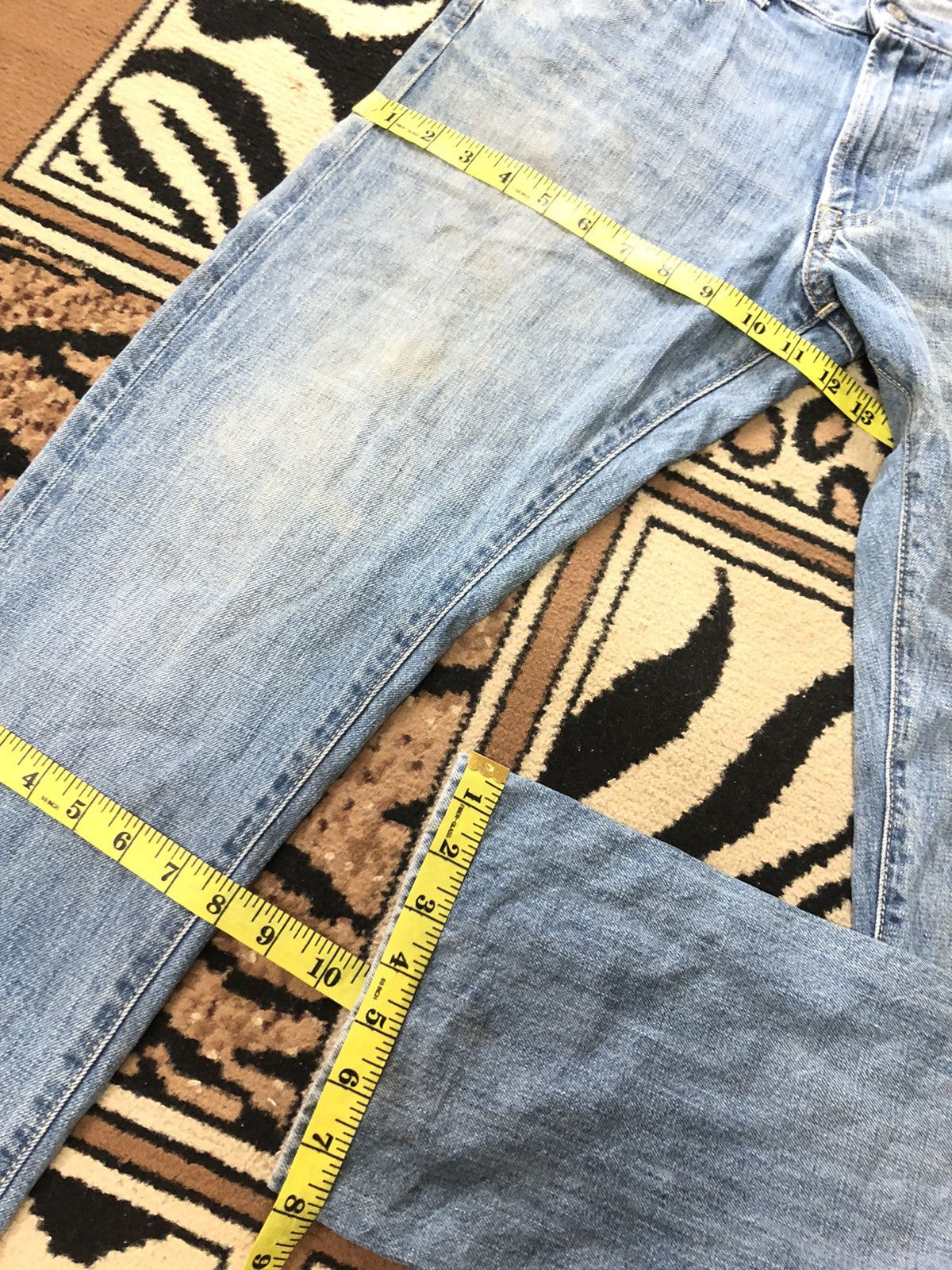 Uniqlo × Vintage VINTAGE SELVEDGE UNIQLO REGULA FIT BLUE WASH DISTRESED DENI Size US 31 - 15 Thumbnail