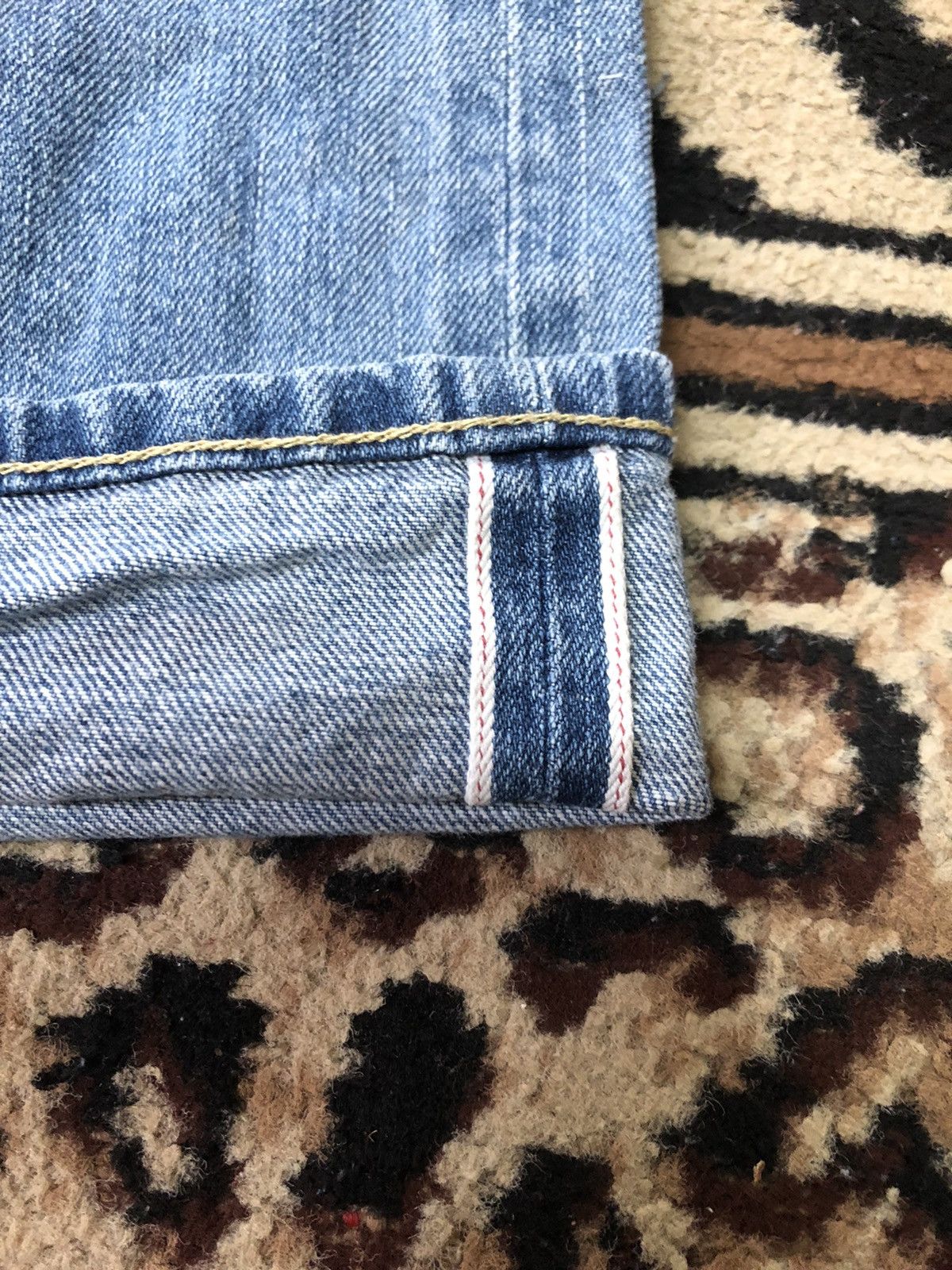 Uniqlo × Vintage VINTAGE SELVEDGE UNIQLO REGULA FIT BLUE WASH DISTRESED DENI Size US 31 - 3 Thumbnail