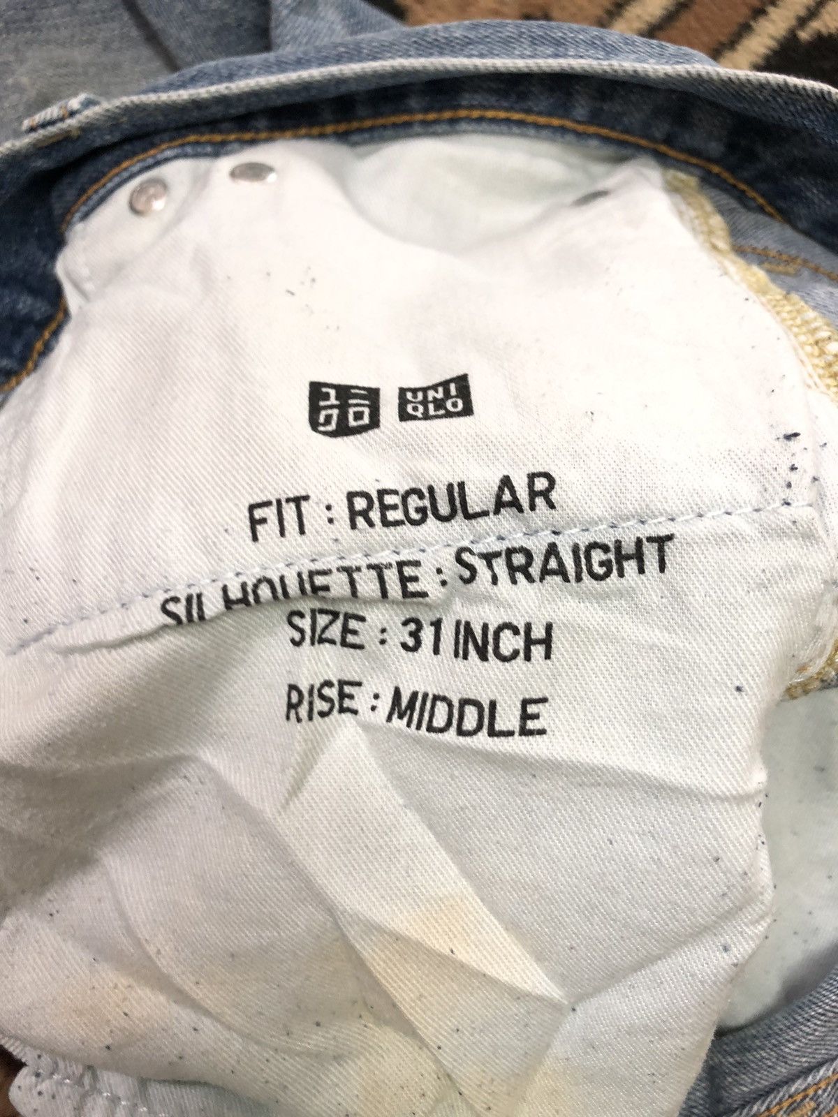 Uniqlo × Vintage VINTAGE SELVEDGE UNIQLO REGULA FIT BLUE WASH DISTRESED DENI Size US 31 - 8 Thumbnail