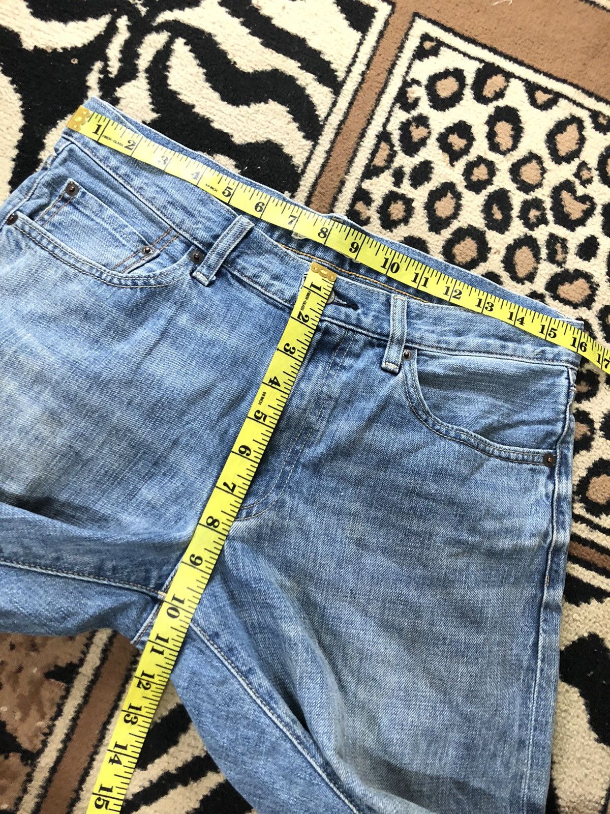 Uniqlo × Vintage VINTAGE SELVEDGE UNIQLO REGULA FIT BLUE WASH DISTRESED DENI Size US 31 - 13 Thumbnail
