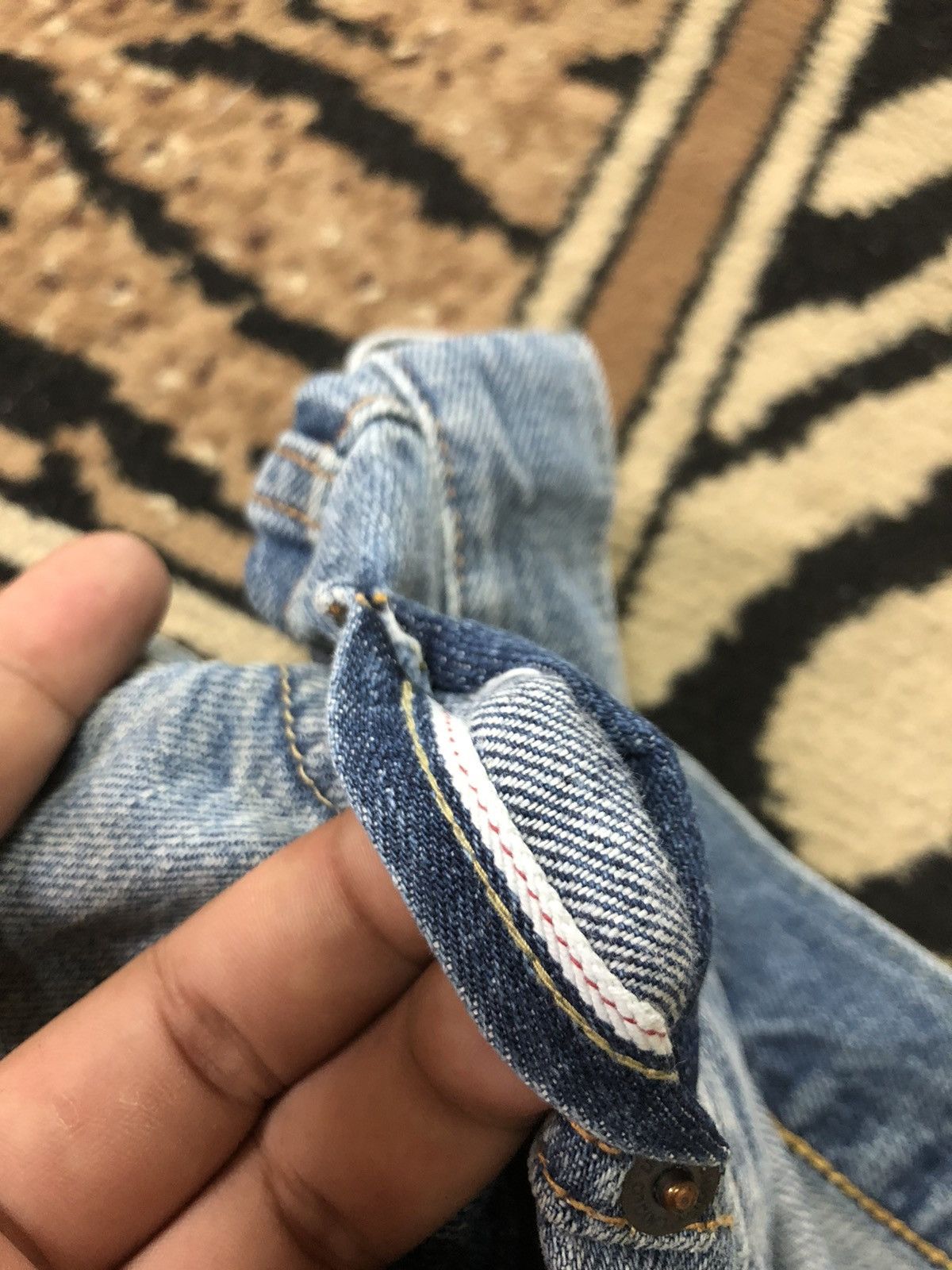 Uniqlo × Vintage VINTAGE SELVEDGE UNIQLO REGULA FIT BLUE WASH DISTRESED DENI Size US 31 - 4 Thumbnail