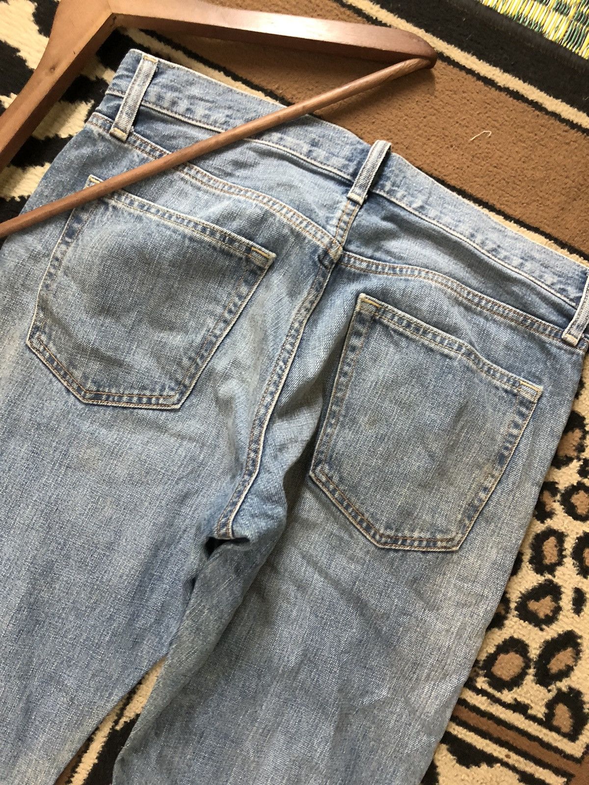 Uniqlo × Vintage VINTAGE SELVEDGE UNIQLO REGULA FIT BLUE WASH DISTRESED DENI Size US 31 - 10 Thumbnail