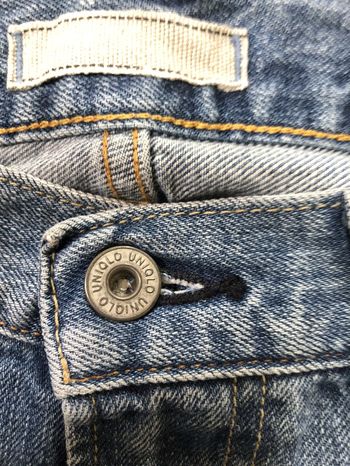 Uniqlo × Vintage VINTAGE SELVEDGE UNIQLO REGULA FIT BLUE WASH DISTRESED DENI Size US 31 - 5 Thumbnail