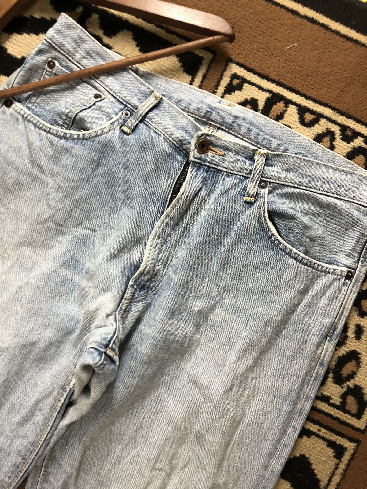 Edwin × Vintage VINTAGE SELVEDGE EDWIN505z LIGHT BLUE WASH DISTRESSED DENIM Size US 34 / EU 50 - 2 Thumbnail