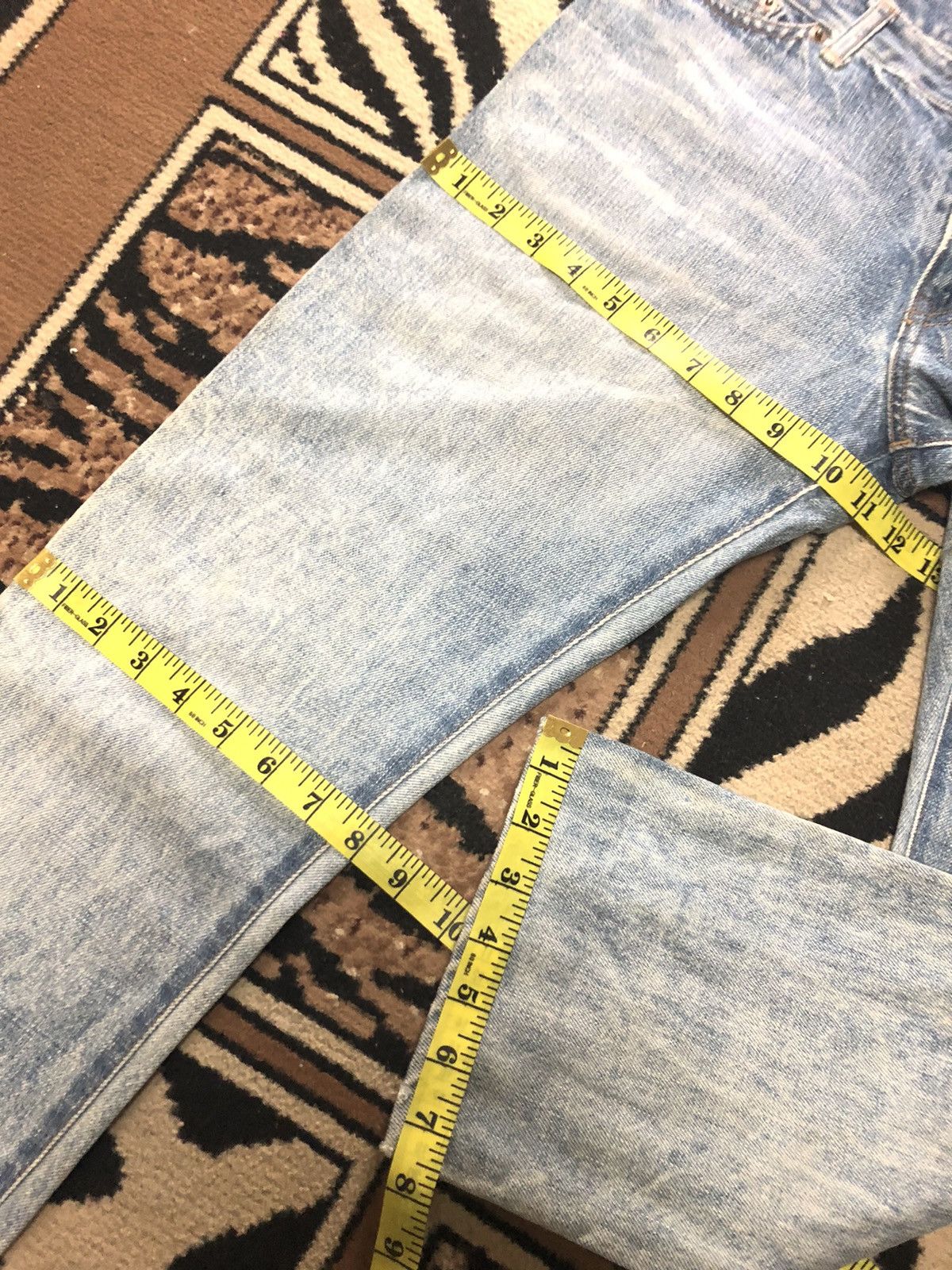 Japanese Brand × Salvage VINTAGE SELVEDGE BETTY SMITH QUARTER SHORT DISTRESSED DENIM Size US 29 - 15 Thumbnail