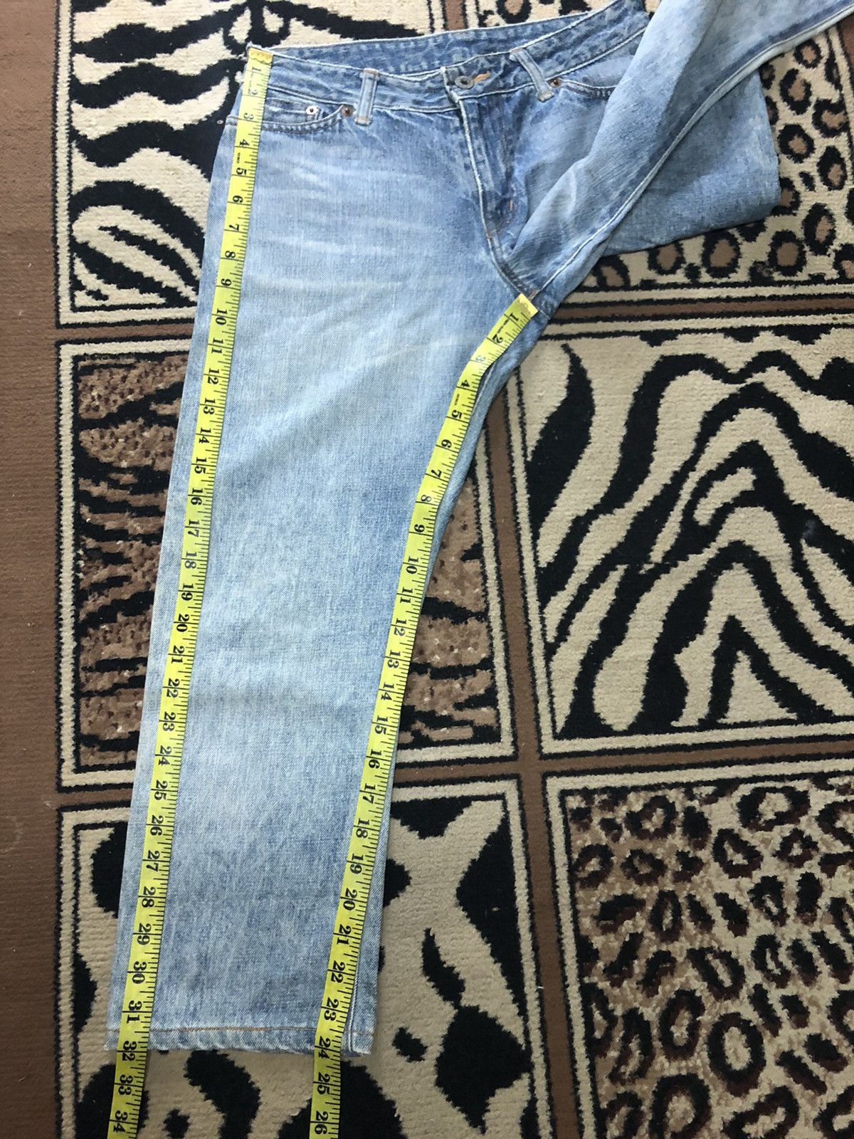 Japanese Brand × Salvage VINTAGE SELVEDGE BETTY SMITH QUARTER SHORT DISTRESSED DENIM Size US 29 - 14 Thumbnail