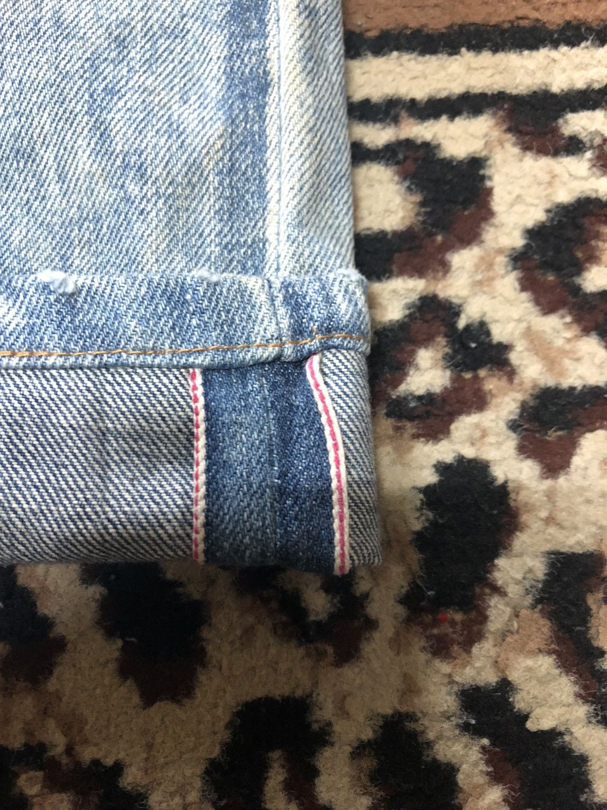 Japanese Brand × Salvage VINTAGE SELVEDGE BETTY SMITH QUARTER SHORT DISTRESSED DENIM Size US 29 - 3 Thumbnail