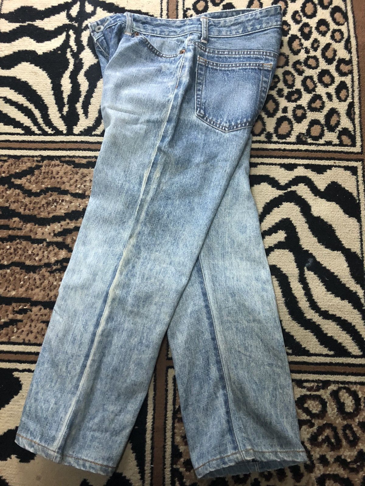 Japanese Brand × Salvage VINTAGE SELVEDGE BETTY SMITH QUARTER SHORT DISTRESSED DENIM Size US 29 - 11 Thumbnail