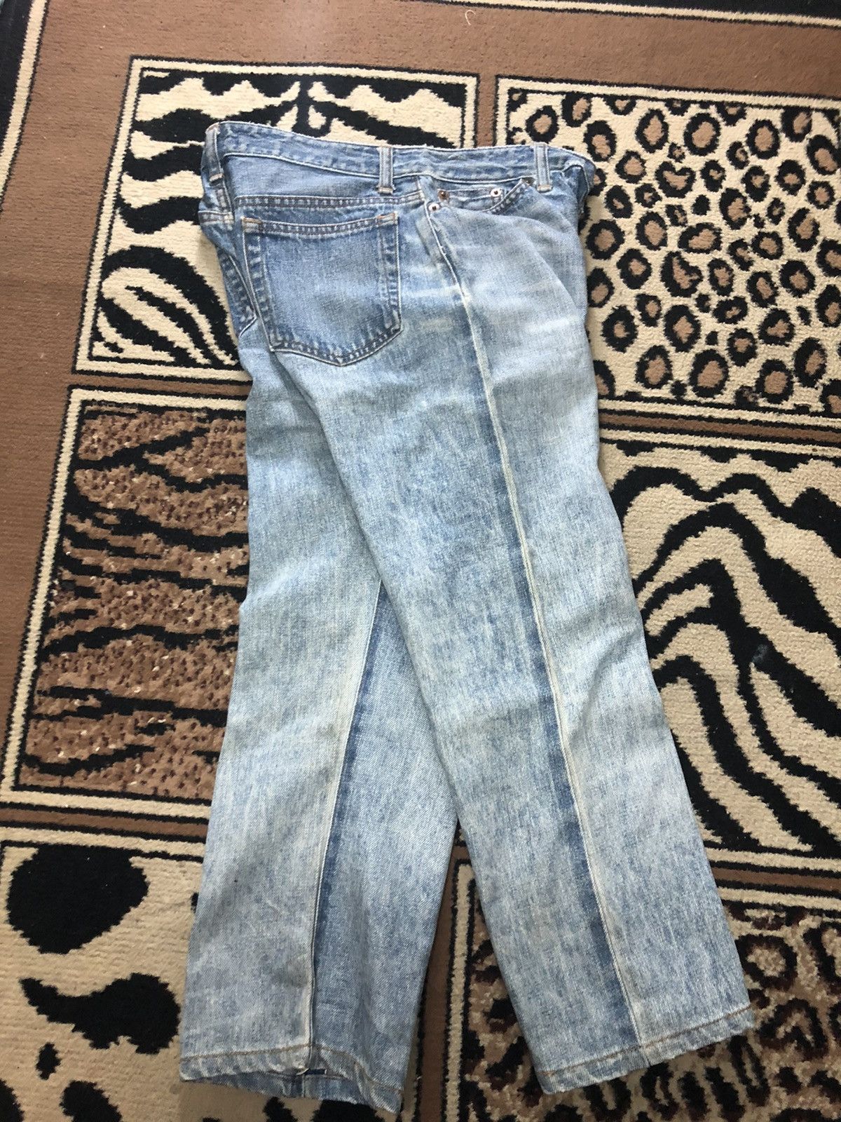 Japanese Brand × Salvage VINTAGE SELVEDGE BETTY SMITH QUARTER SHORT DISTRESSED DENIM Size US 29 - 12 Thumbnail