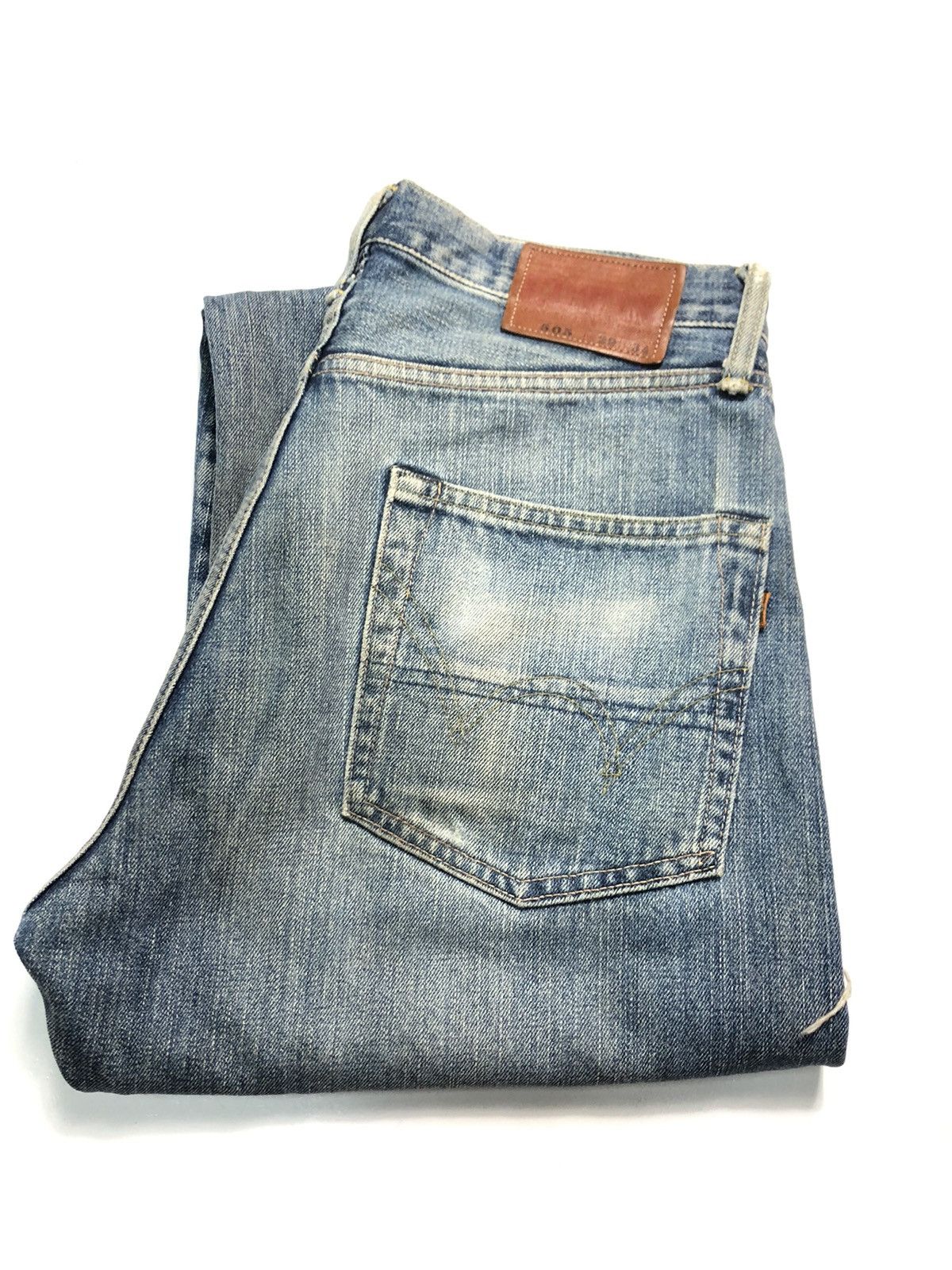 Edwin × Vintage VINTAGE EDWIN 505 SALVEDGE DISTRESSED DENIM Size US 29 - 19 Thumbnail