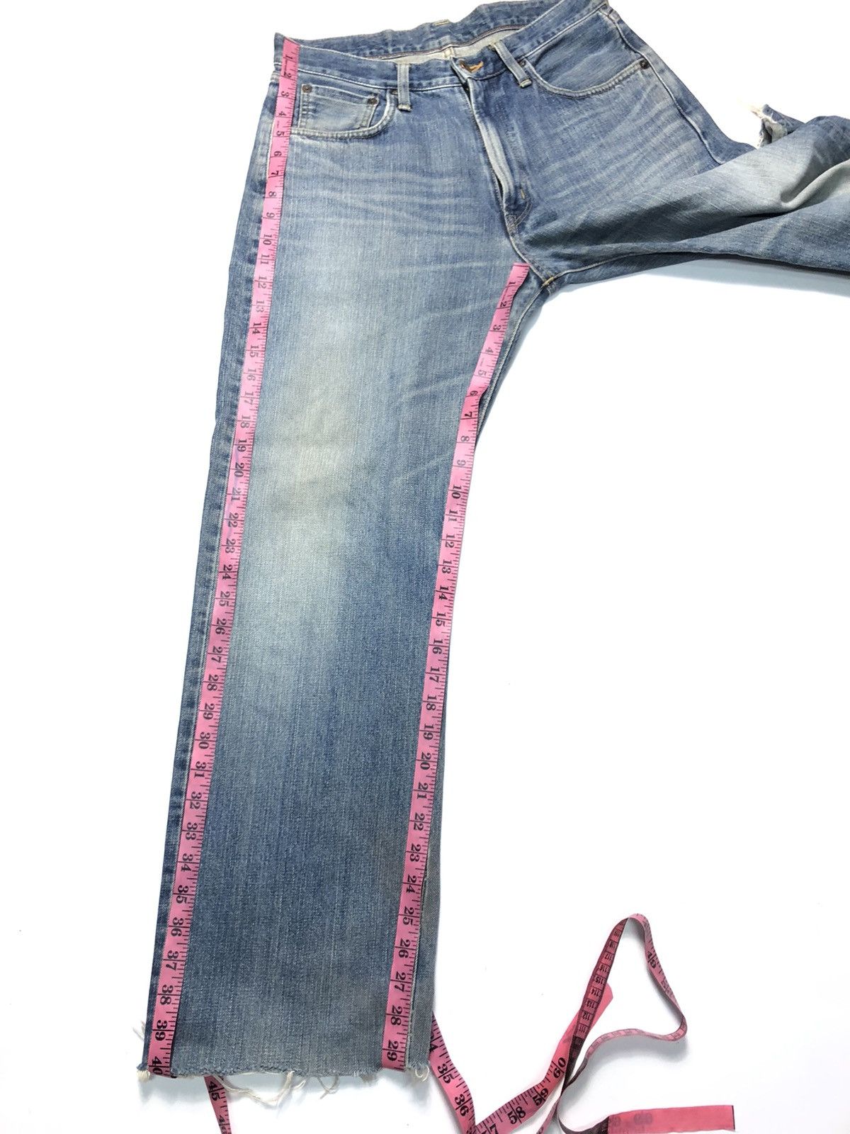 Edwin × Vintage VINTAGE EDWIN 505 SALVEDGE DISTRESSED DENIM Size US 29 - 17 Thumbnail