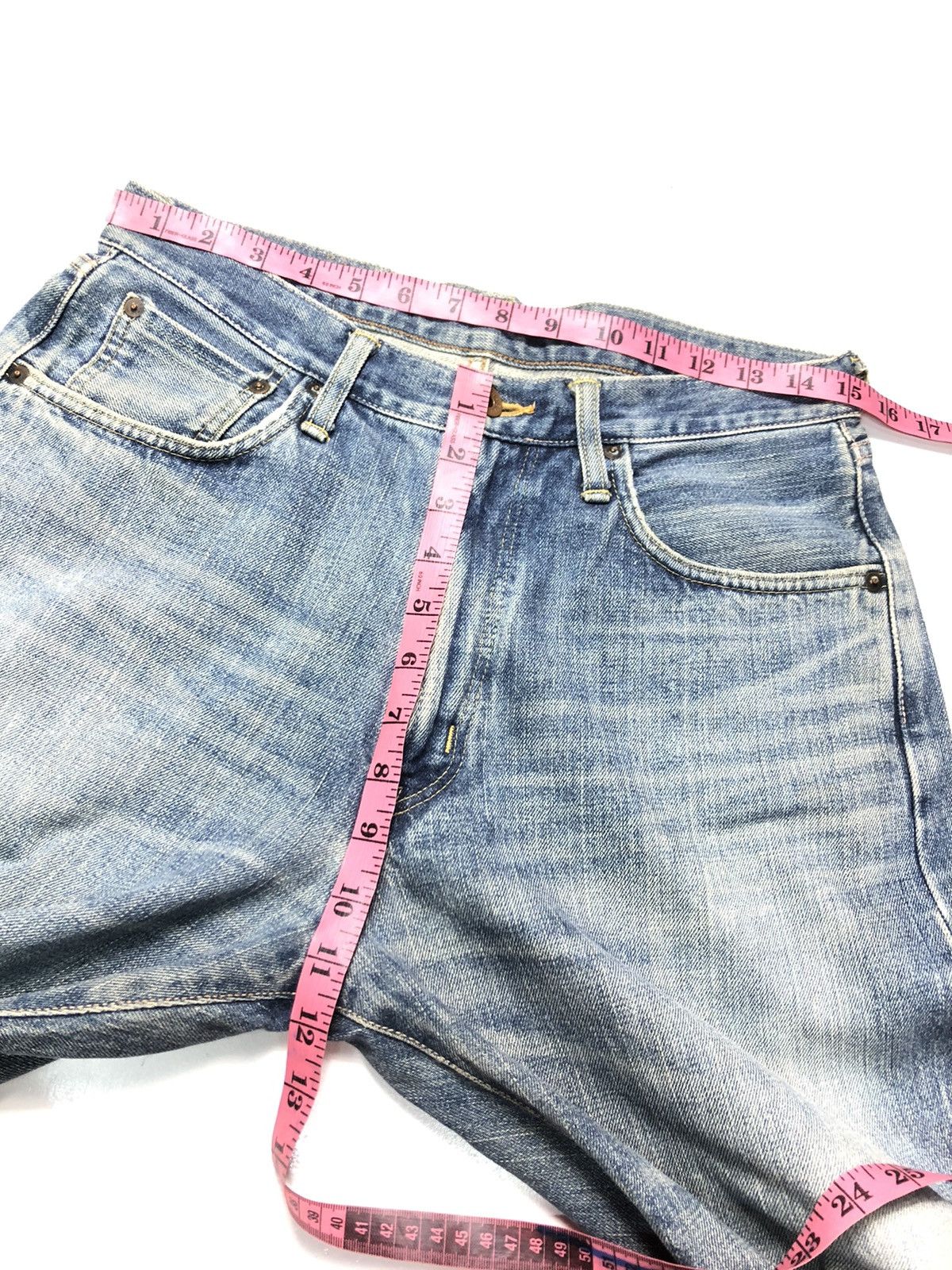 Edwin × Vintage VINTAGE EDWIN 505 SALVEDGE DISTRESSED DENIM Size US 29 - 16 Thumbnail