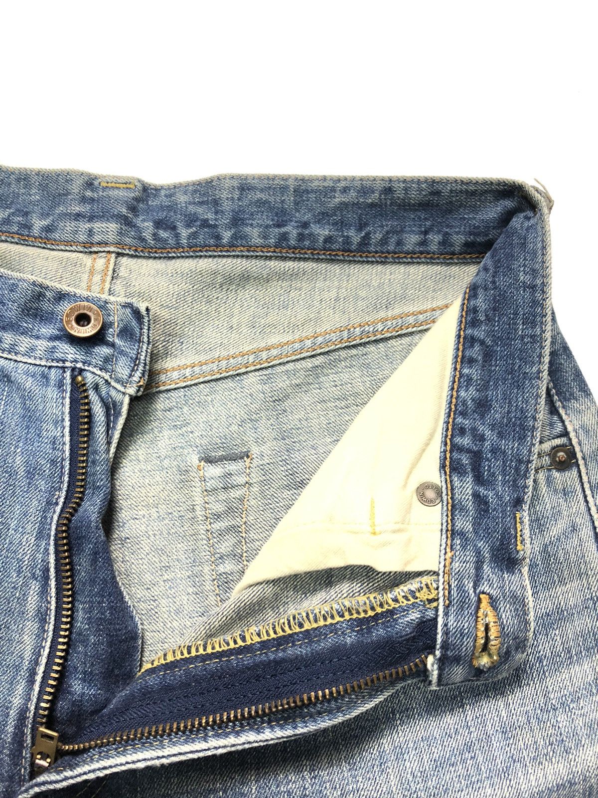 Edwin × Vintage VINTAGE EDWIN 505 SALVEDGE DISTRESSED DENIM Size US 29 - 6 Thumbnail